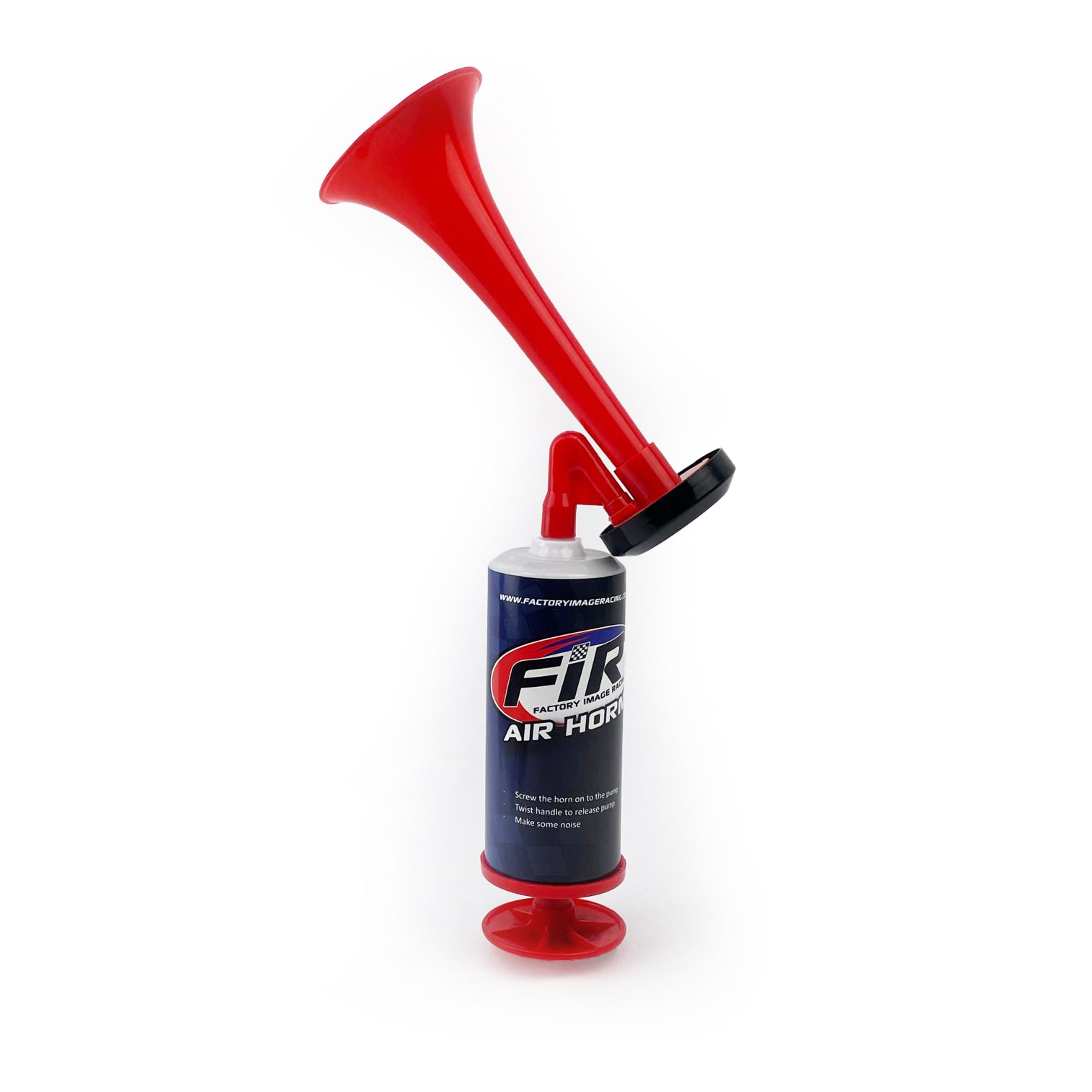 FIR Red Air Horn Toy Hand Held Push Pump No Gas Needed Sports and Race Events