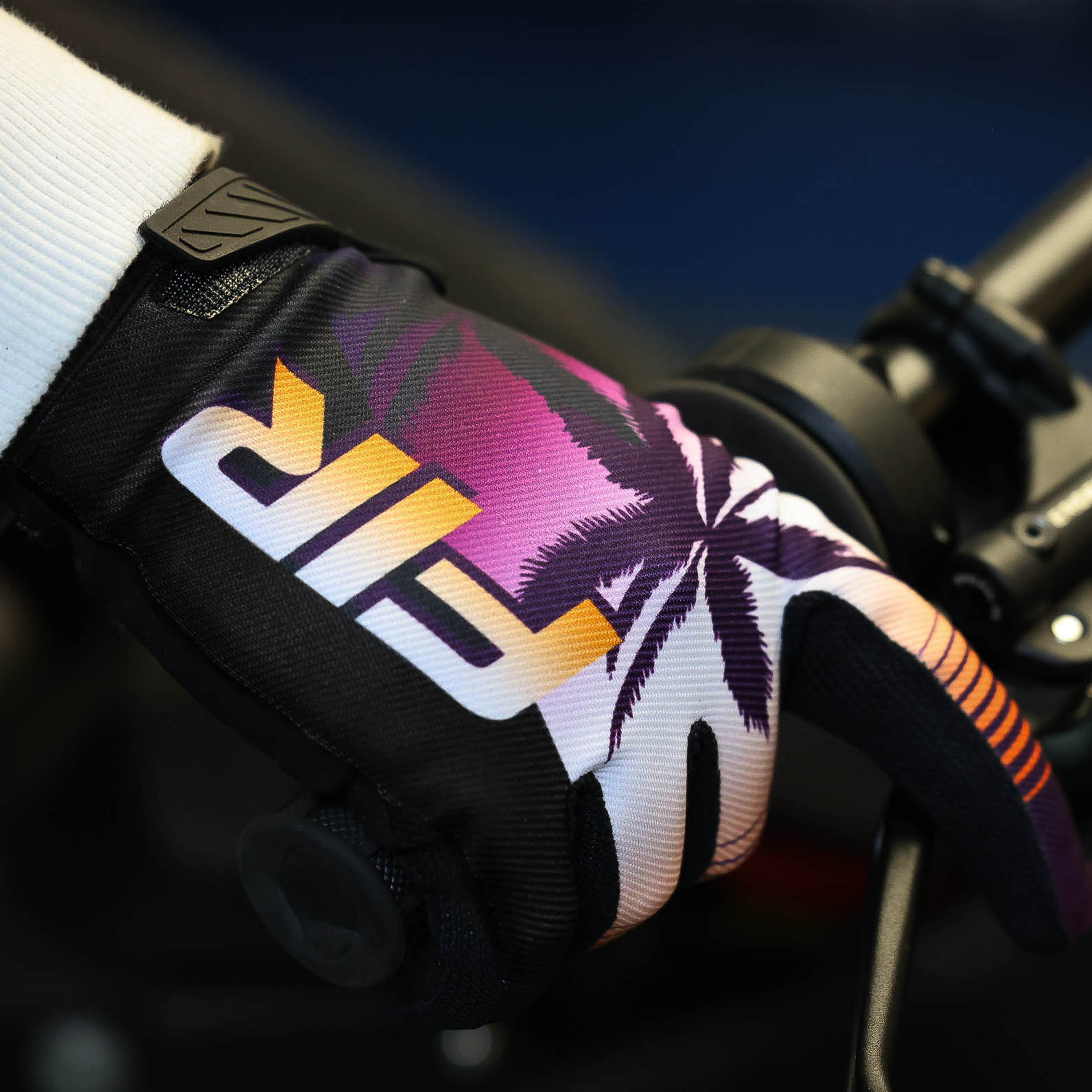Factory Image Racing Fir Adult MX Gloves - Xs - Retro Vaporwave Sunset