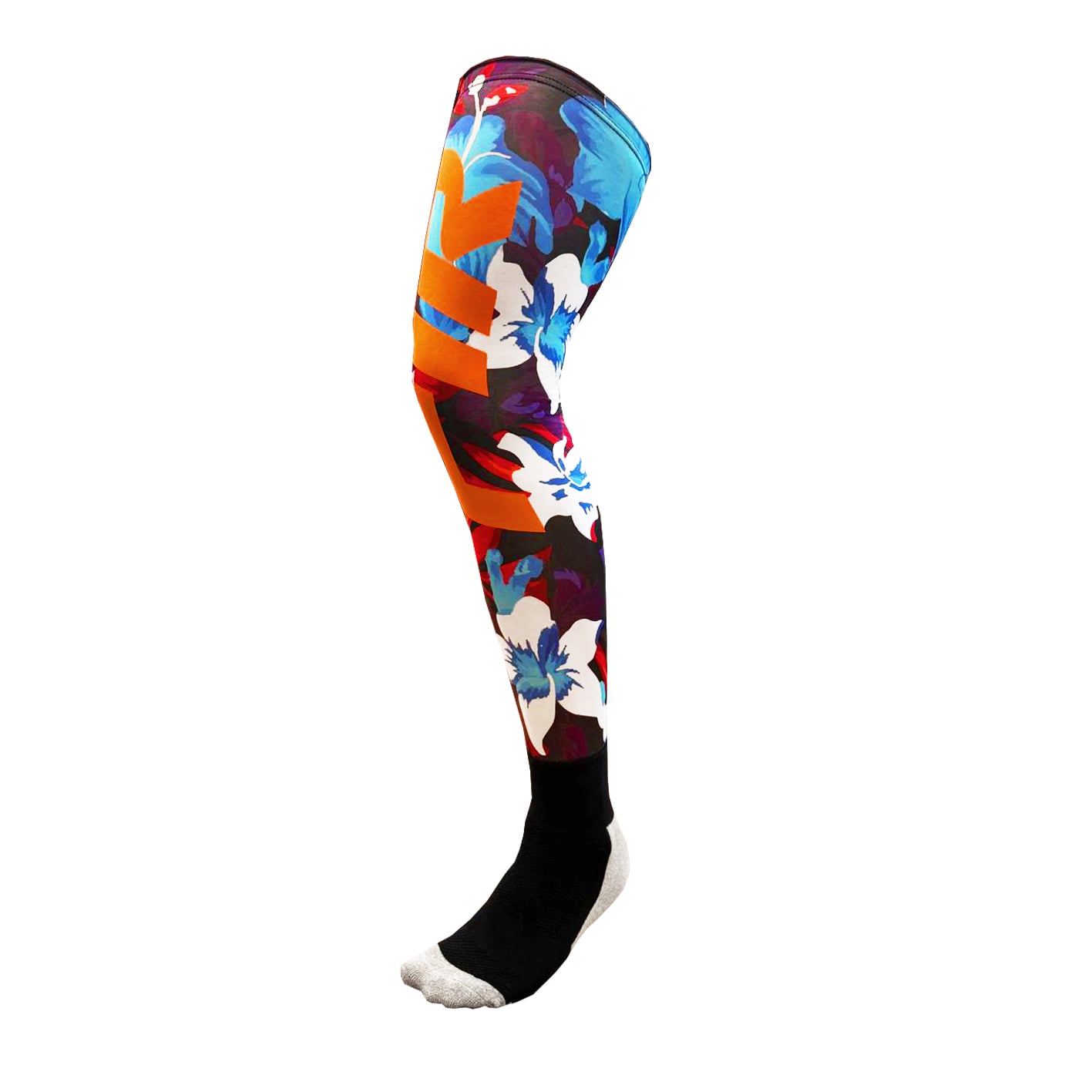 FIR Knee Brace MX Enduro Socks with FIR Flower Design Size S/M Size Uk 3-7