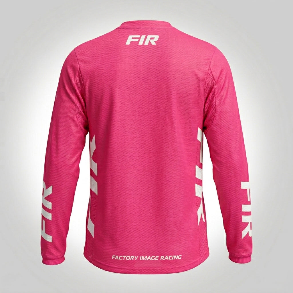 Factory Image Racing Minimal Jersey Pink Xxl, MX Race Wear, Enduro Gear