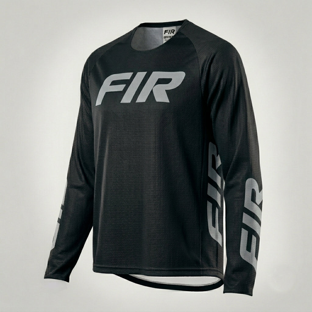 Factory Image Racing Minimal Jersey Black L, MX Race Wear, Enduro Gear