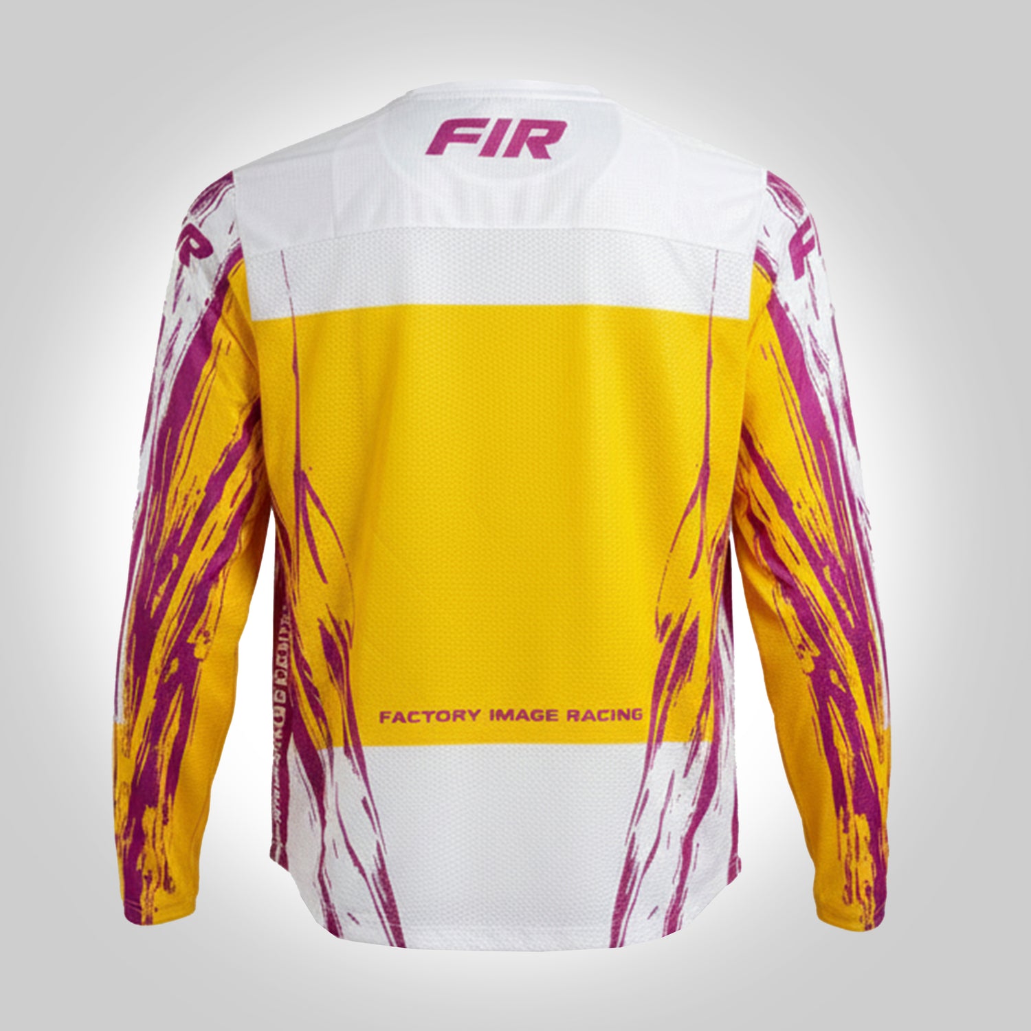 Factory Image Racing Effex Jersey Yellow and Purple Xxl, MX Race Wear, Enduro Gear