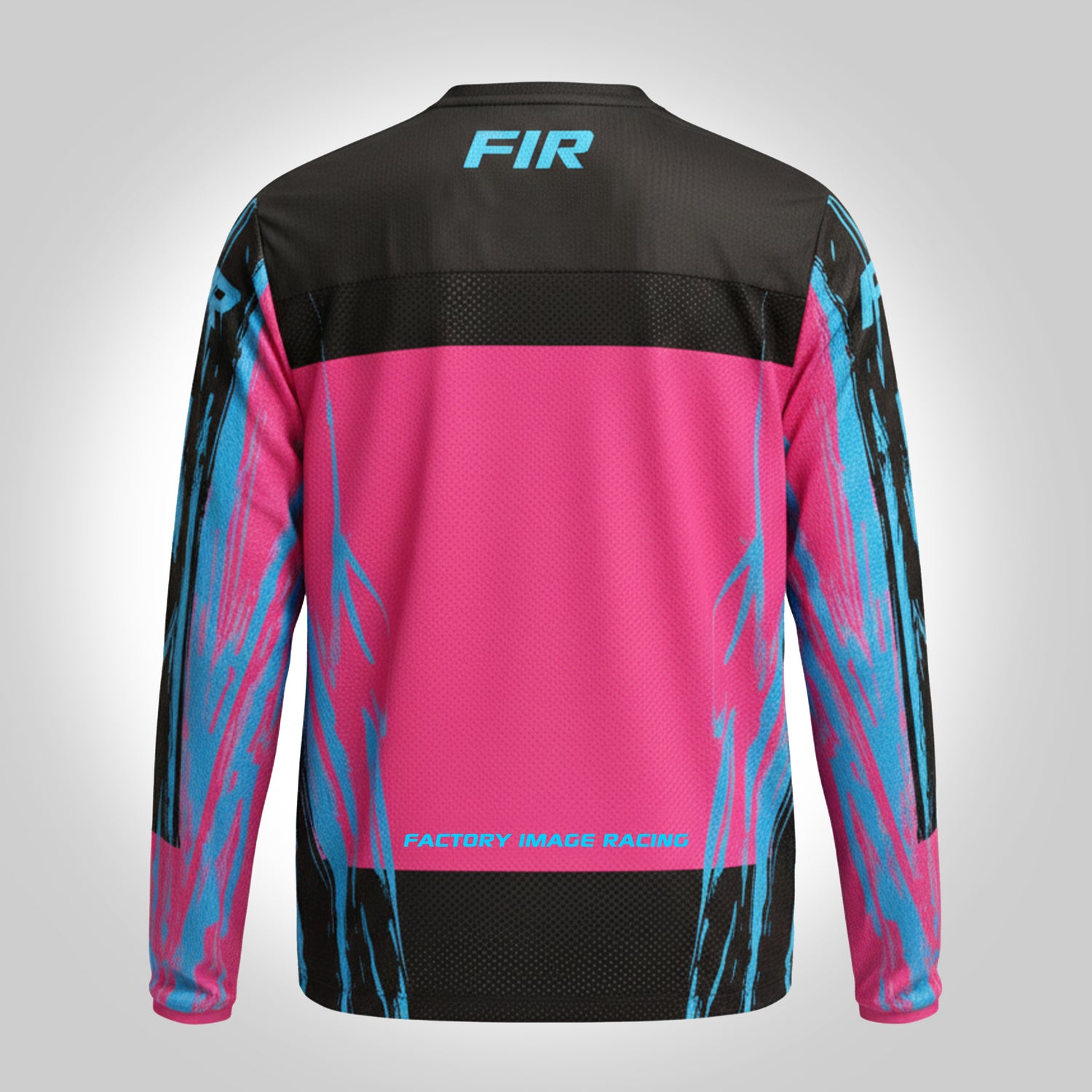 Factory Image Racing Effex Jersey Pink and Blue M, MX Race Wear, Enduro Gear