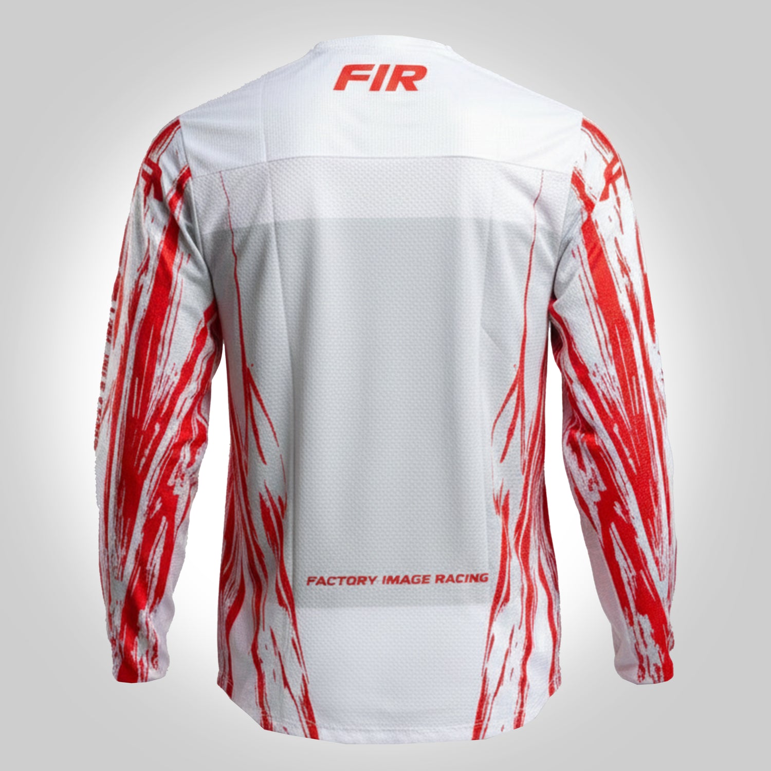 Factory Image Racing Effex Jersey Grey and Red Xxl, MX Race Wear, Enduro Gear
