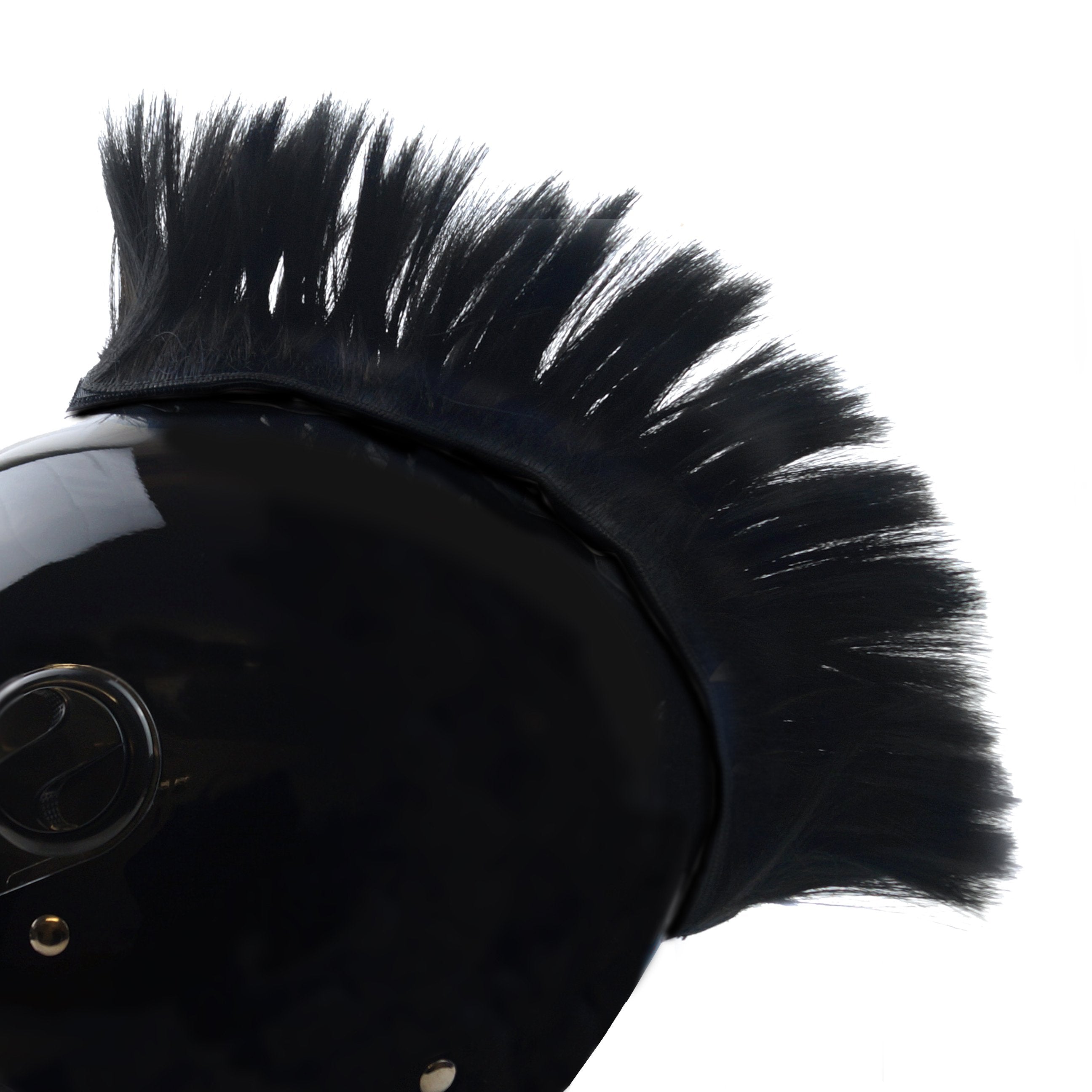FIR Helmet Decoration Mohawk Black, Adhesive Loose Hair Blade Design