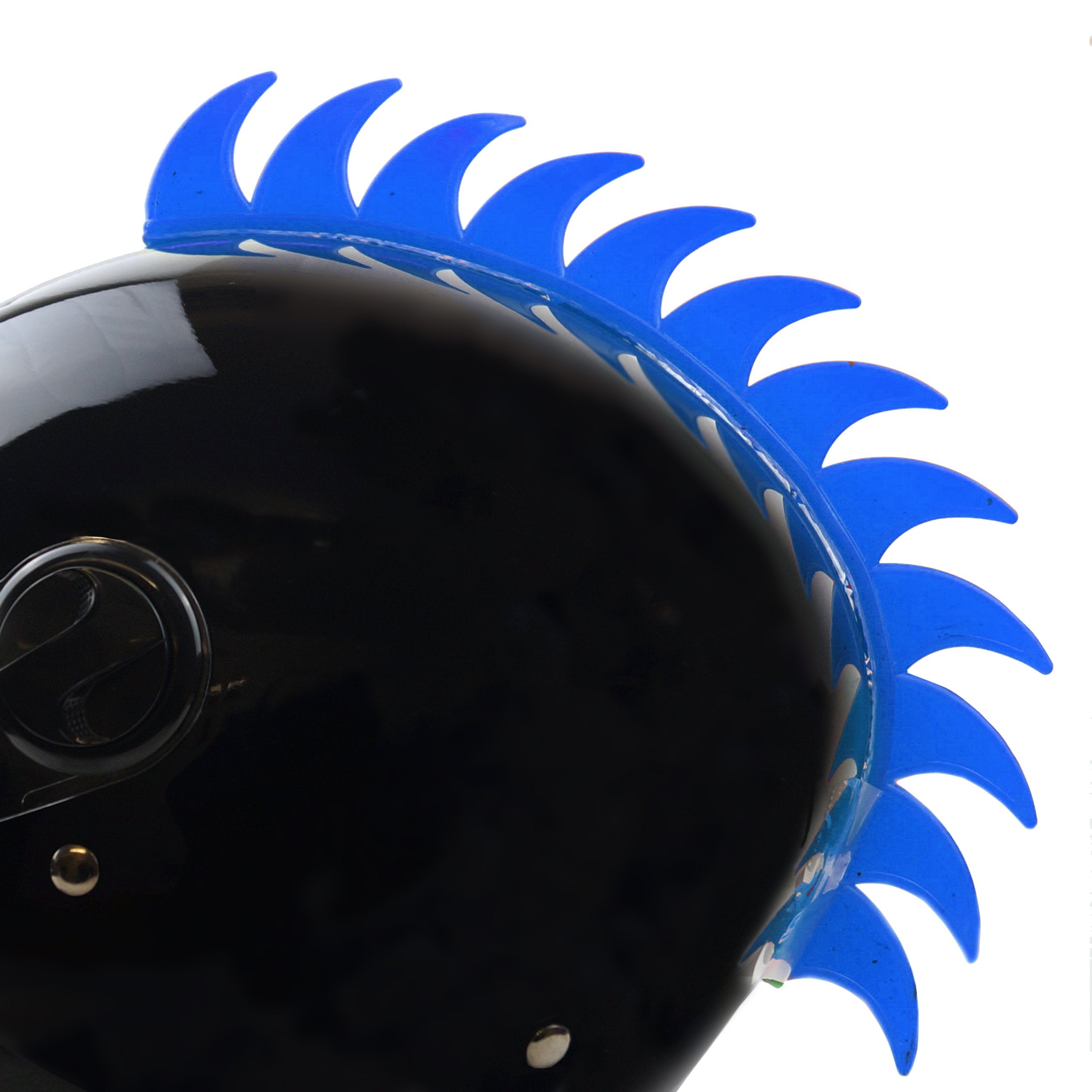 FIR Helmet Decoration Mohawk Blue, Adhesive Blade Design