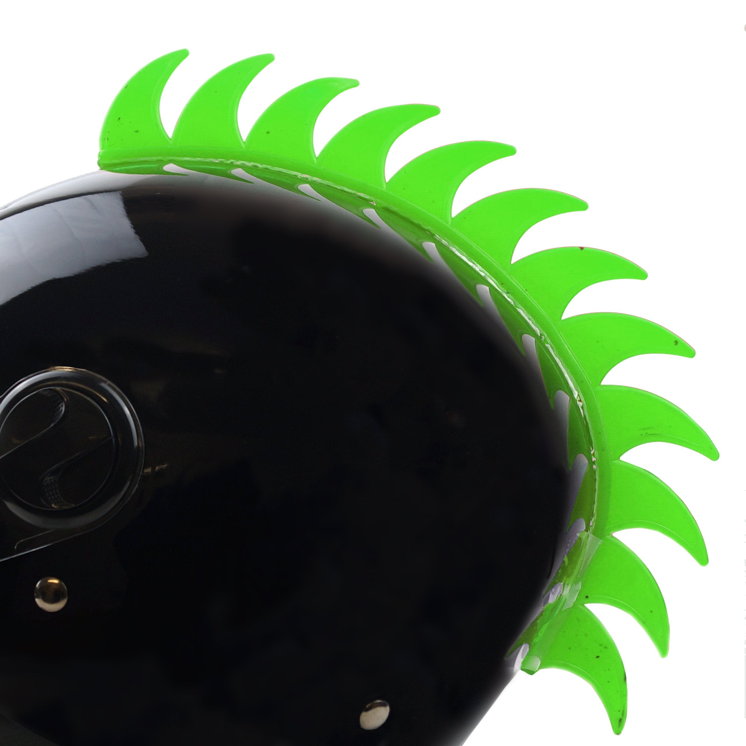 FIR Helmet Decoration Mohawk Green, Adhesive Blade Design