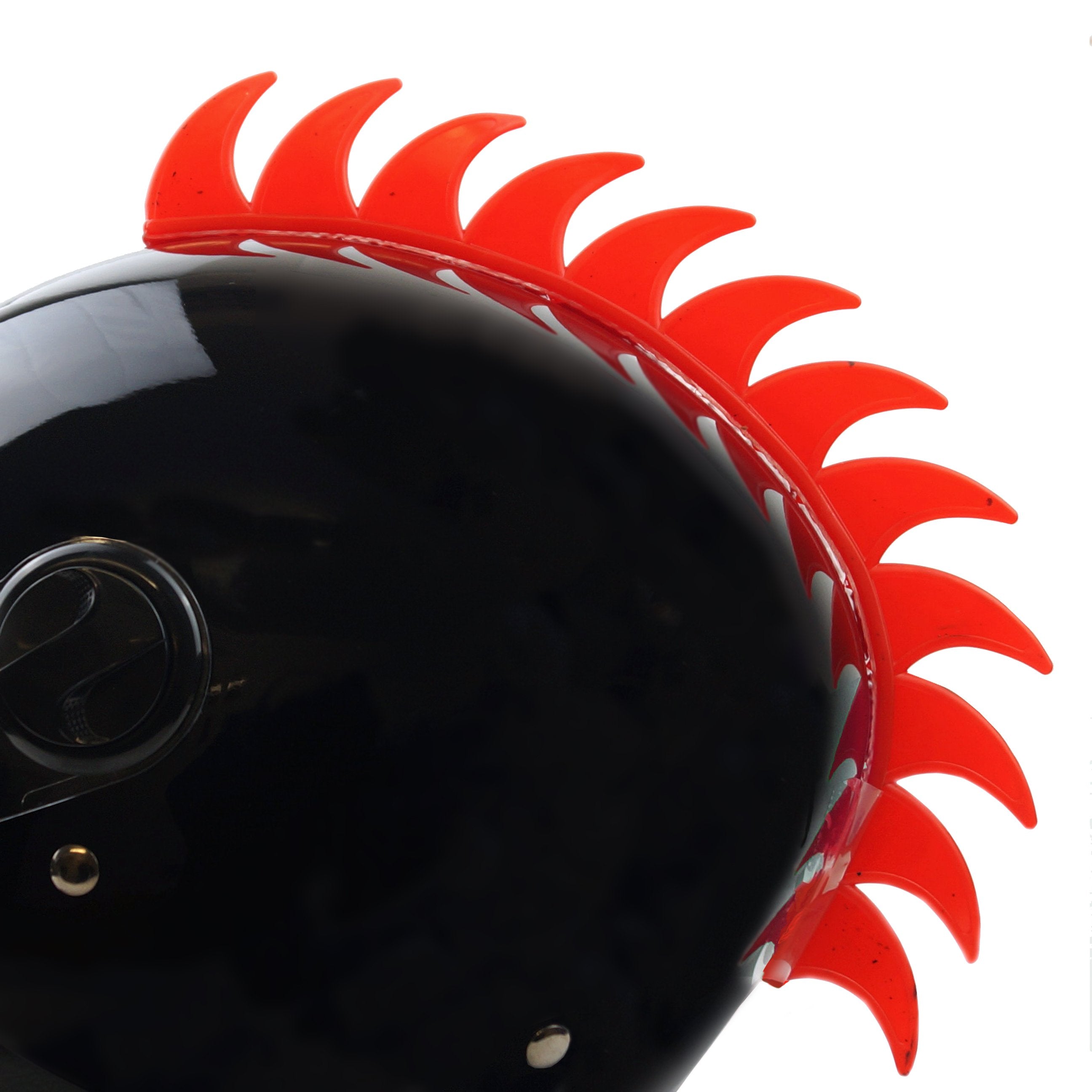 FIR Helmet Decoration Mohawk Red, Adhesive Blade Design