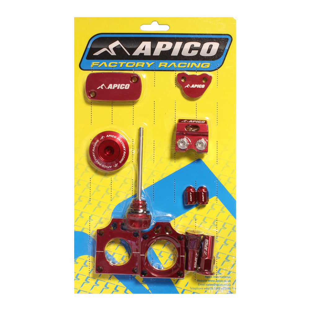 Apico Factory Bling Pack Honda CRF450R 17-20, CRF450RX 17-20 Red