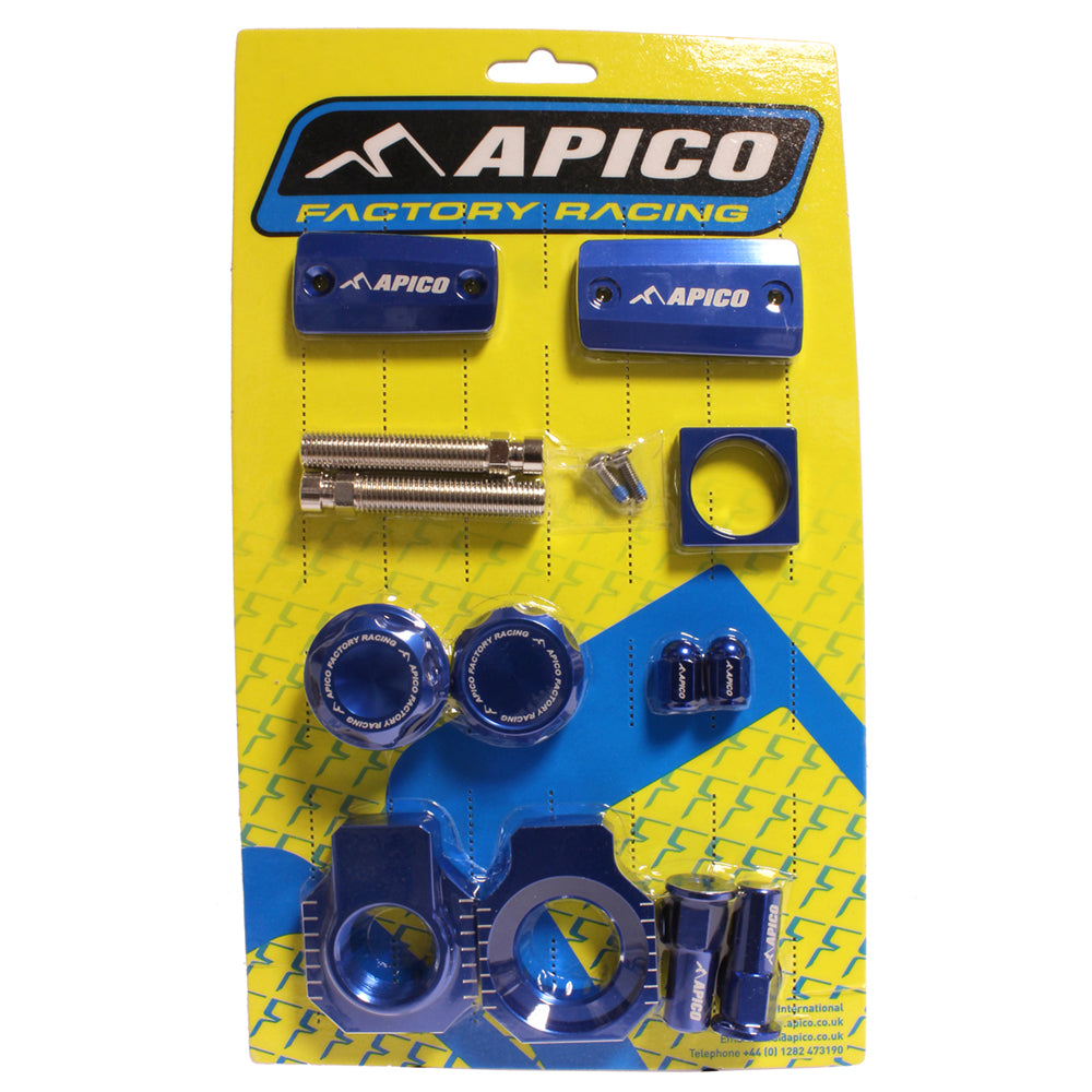 Apico Factory Bling Pack Husqvarna TX125 18-20, TE/FE/TPI 150-501 18-20  (Magura Brake) Blue (R)