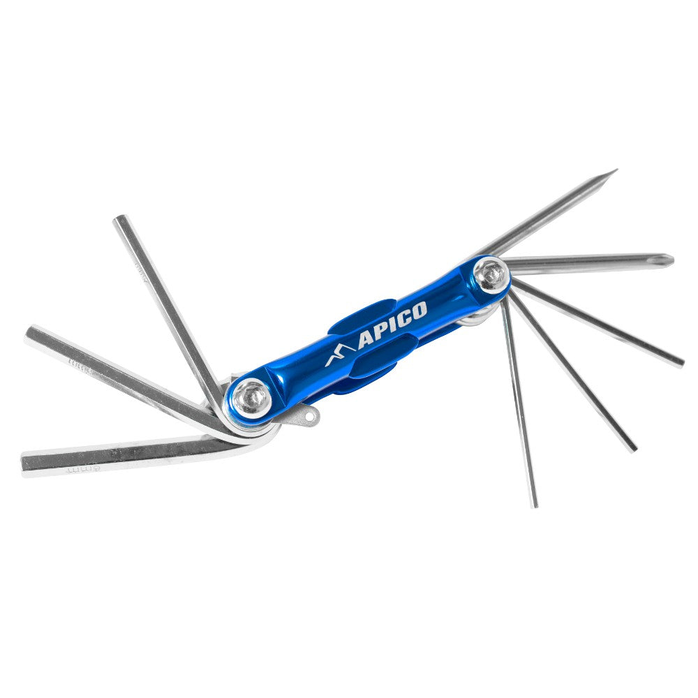 Apico Hex Head Key/Screw Driver 8PCS Multi Tool Blue