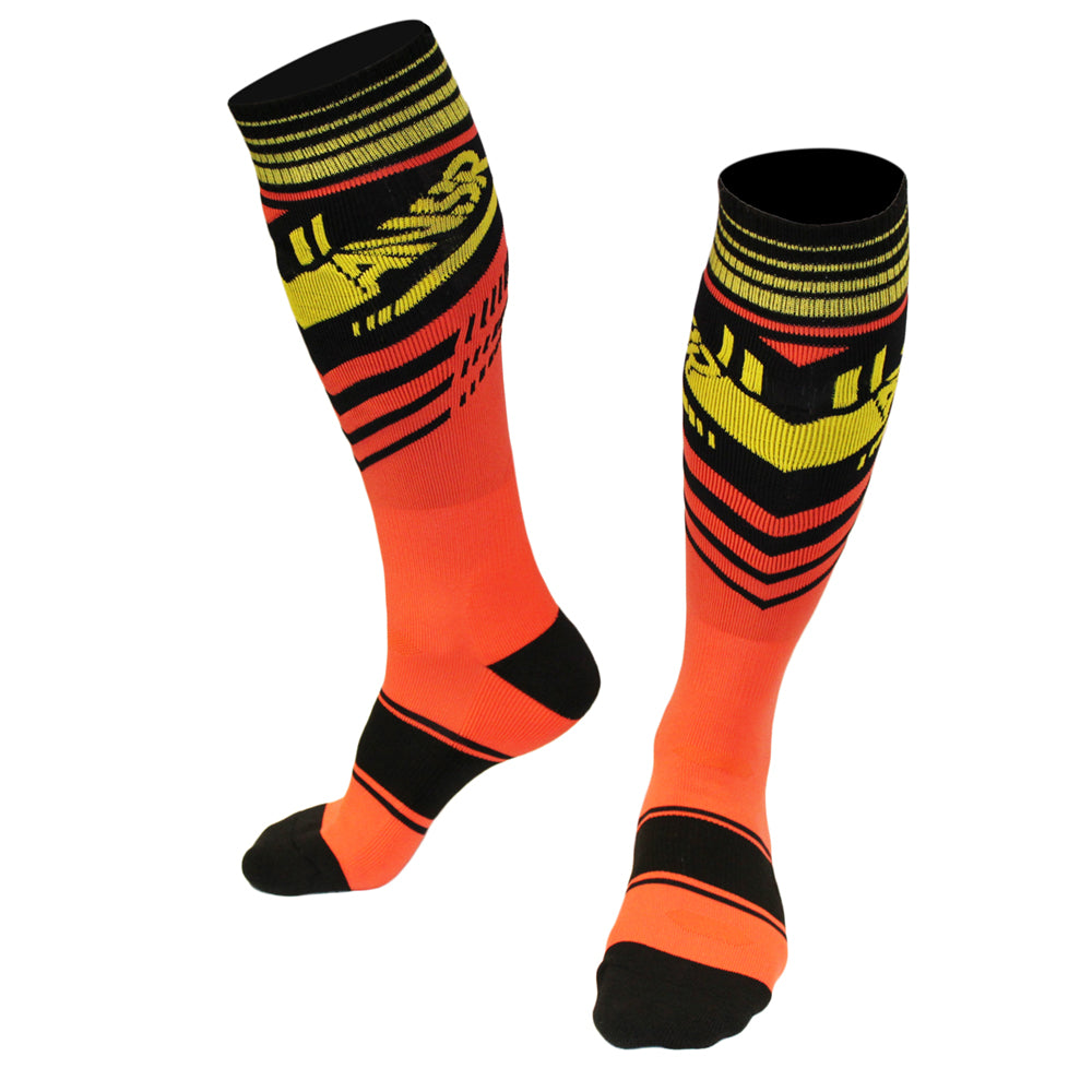 ANSWER SOCK CHIZEL RED/YELLOW  RED  S