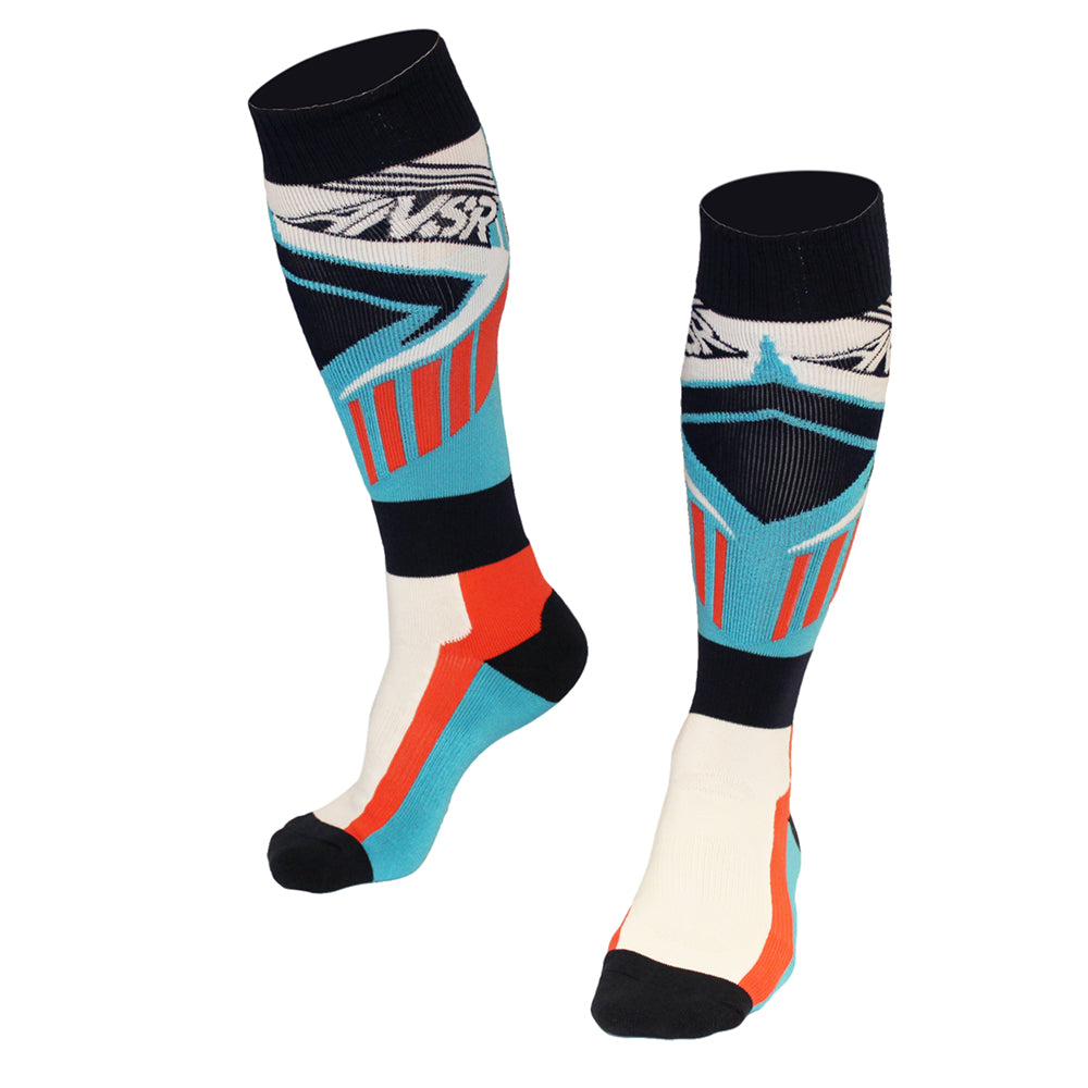 ANSWER SOCK ZINGER RED/BLUE  RED  S