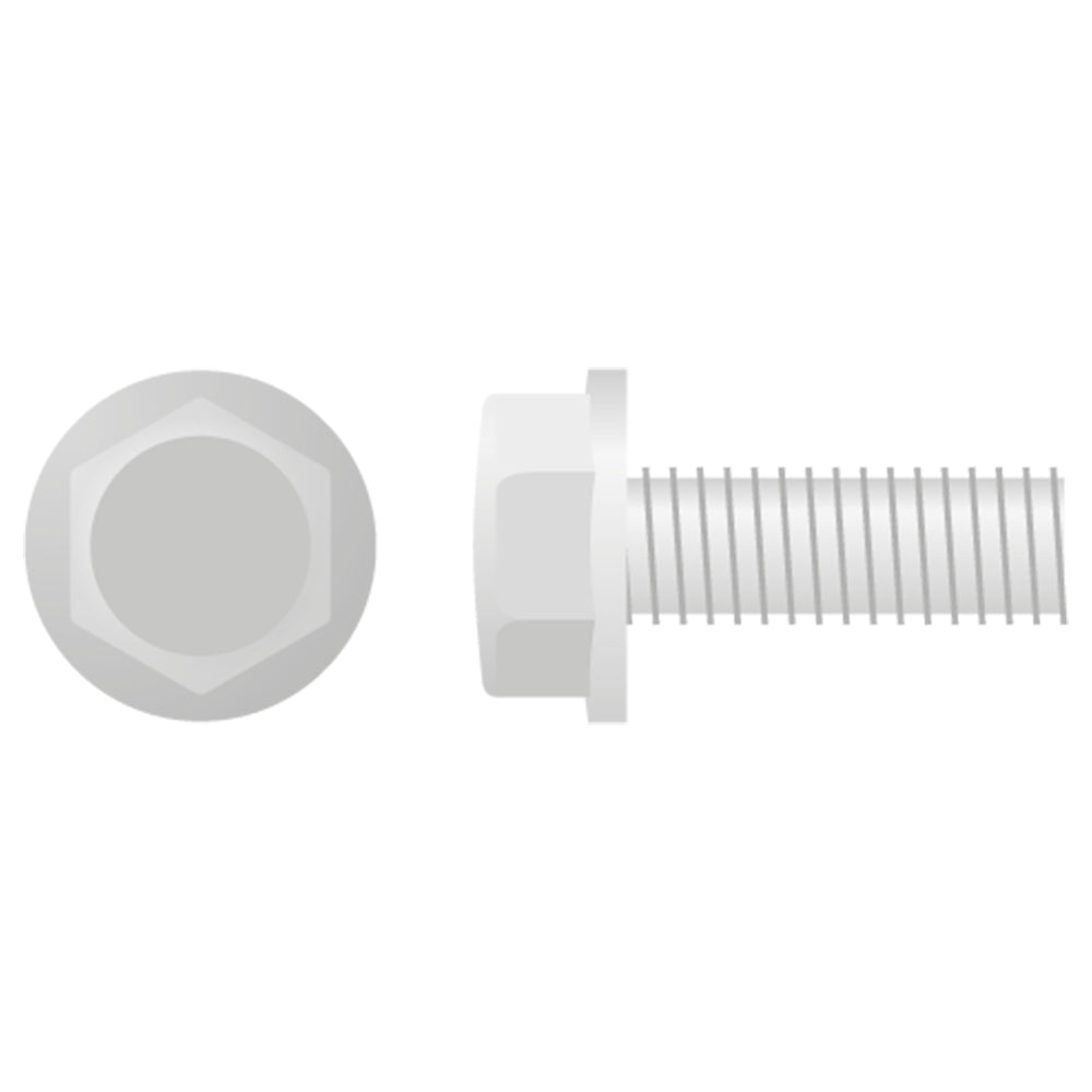 APICO HEX HEAD FLANGE BOLT M6X1.0X16 10MM  10-PACK