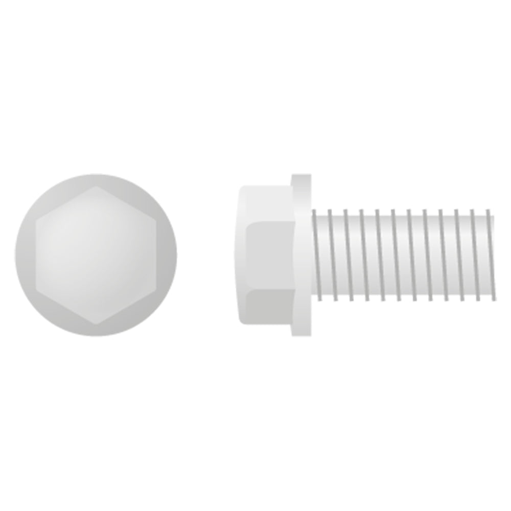 APICO HEX HEAD FLANGE BOLT SMALL M6X1.0X12 8MM  10-PACK