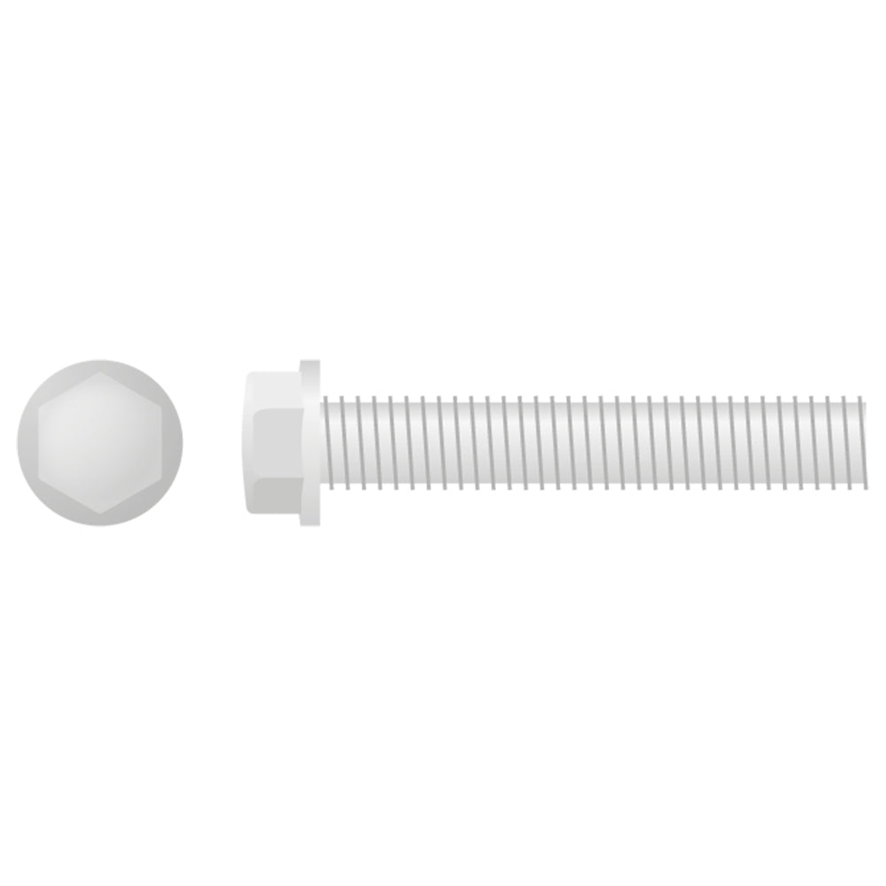 APICO HEX HEAD FLANGE BOLT SMALL M6X1.0X35 8MM  10-PACK