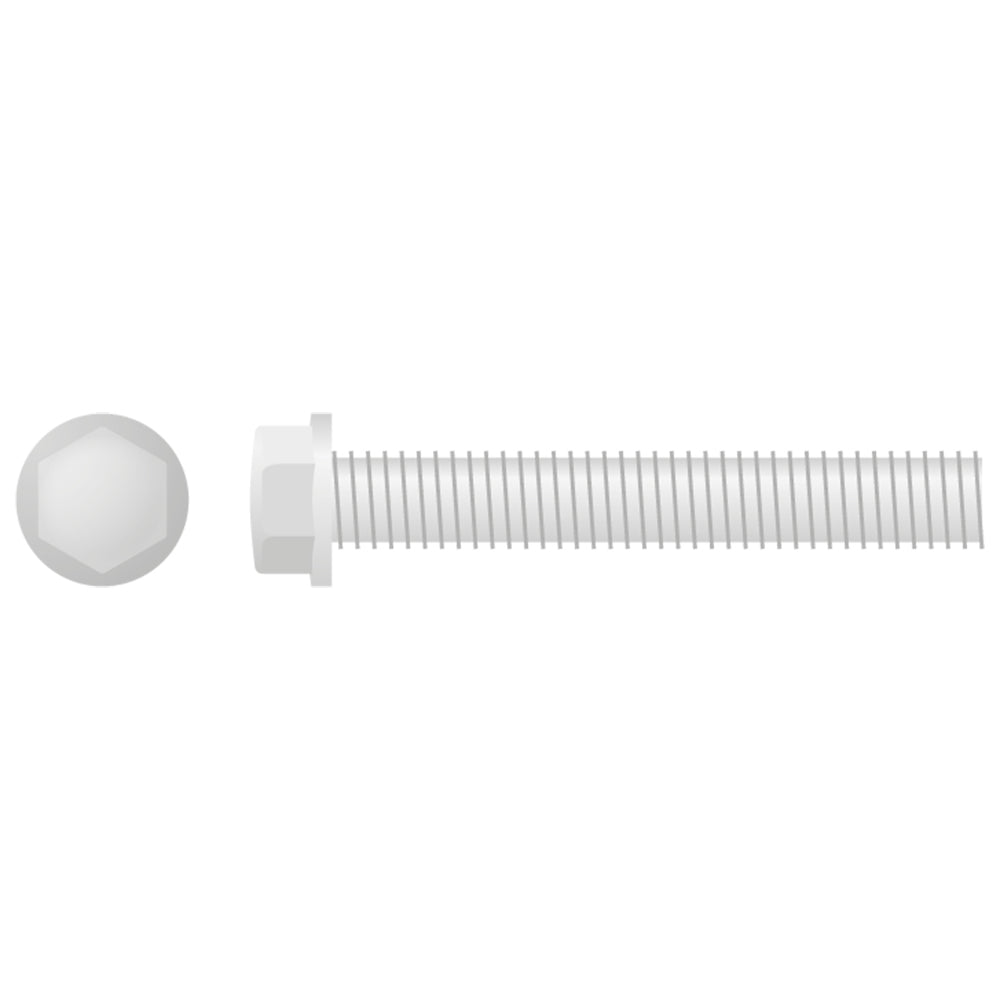 APICO HEX HEAD FLANGE BOLT SMALL M6X1.0X40 8MM  10-PACK