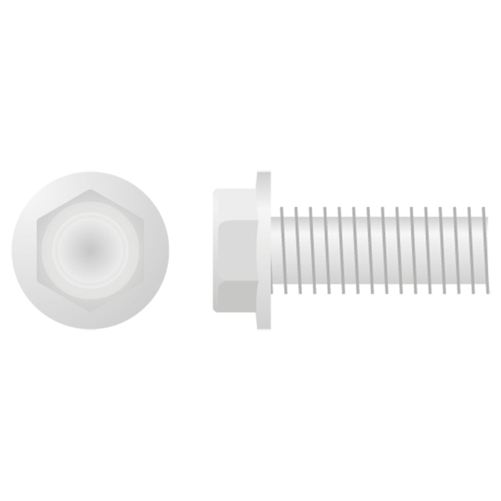 APICO HEX HEAD LOW PROFILE FLANGE BOLT M8X1.25X20 10MM  10-PACK