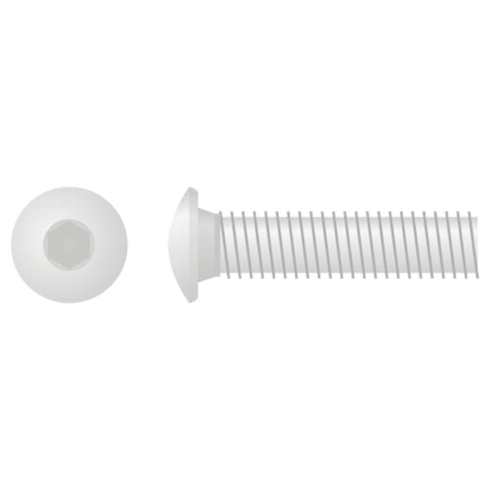 APICO BUTTON HEAD ALLEN BOLT M6X1.0X25 10MM  10-PACK