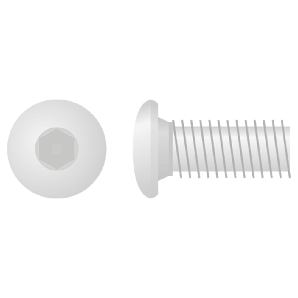 APICO BUTTON HEAD ALLEN BOLT M8X1.25X20 10MM  10-PACK