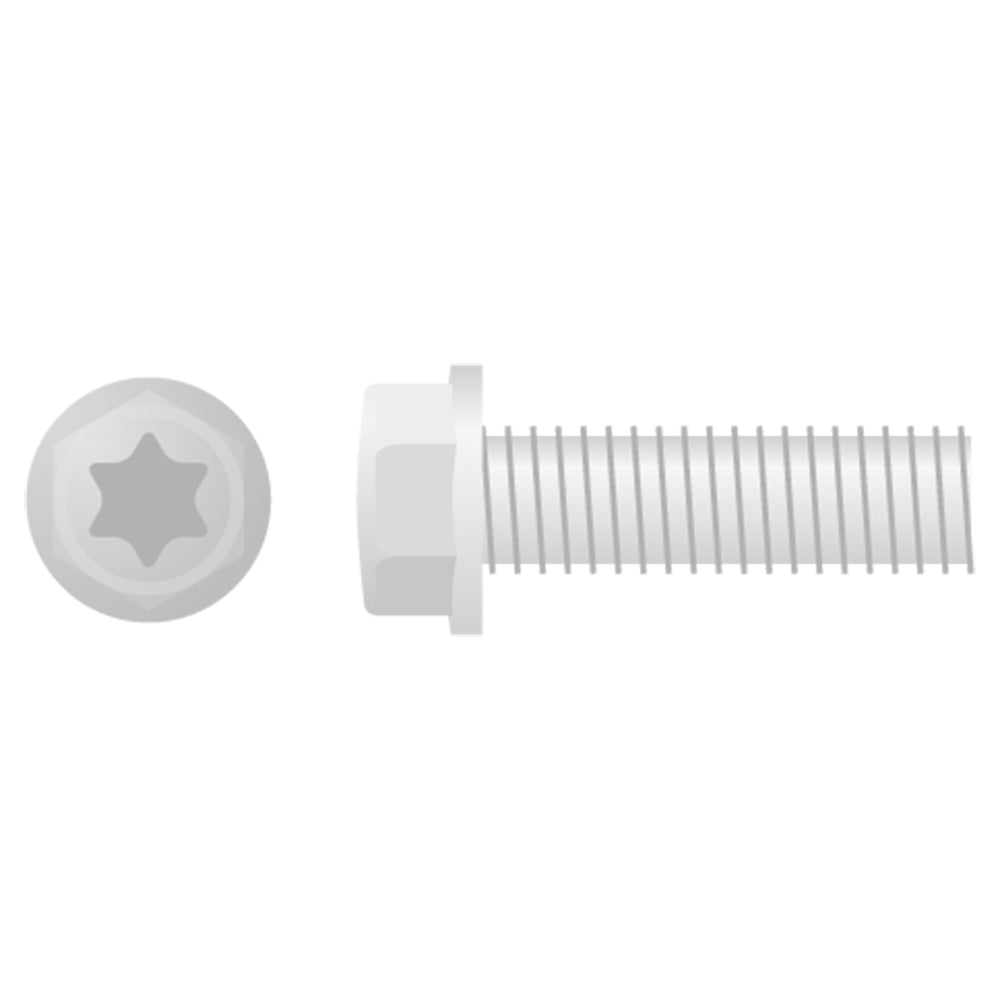 APICO EURO STYLE FLANGE BOLT M6X25 10-PACK