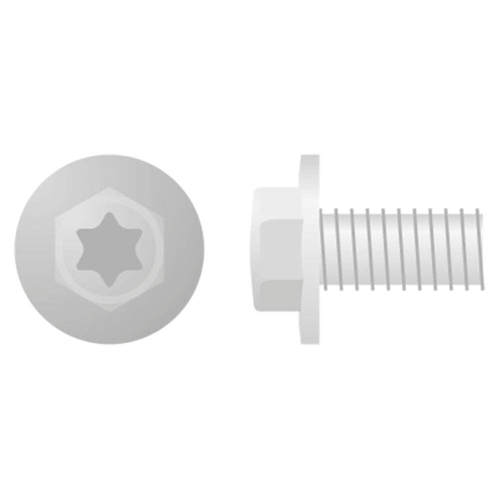 APICO EURO STYLE LARGE FLANGE BOLT M6X12 10-PACK