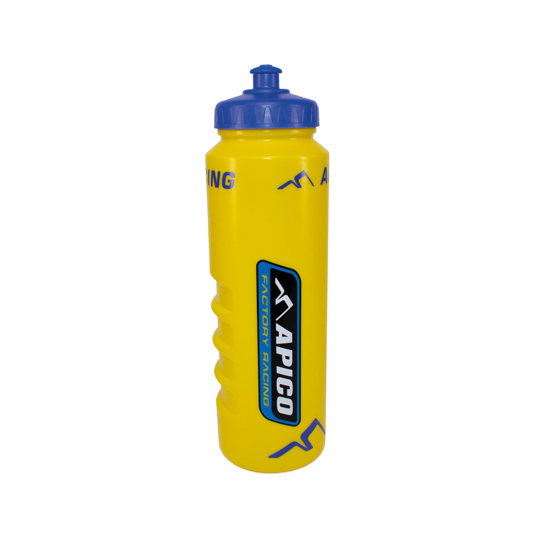 APICO APICO FACTORY RACING SPORTS DRINK BOTTLE WITH STANDARD CAP - YELLOW/BLUE