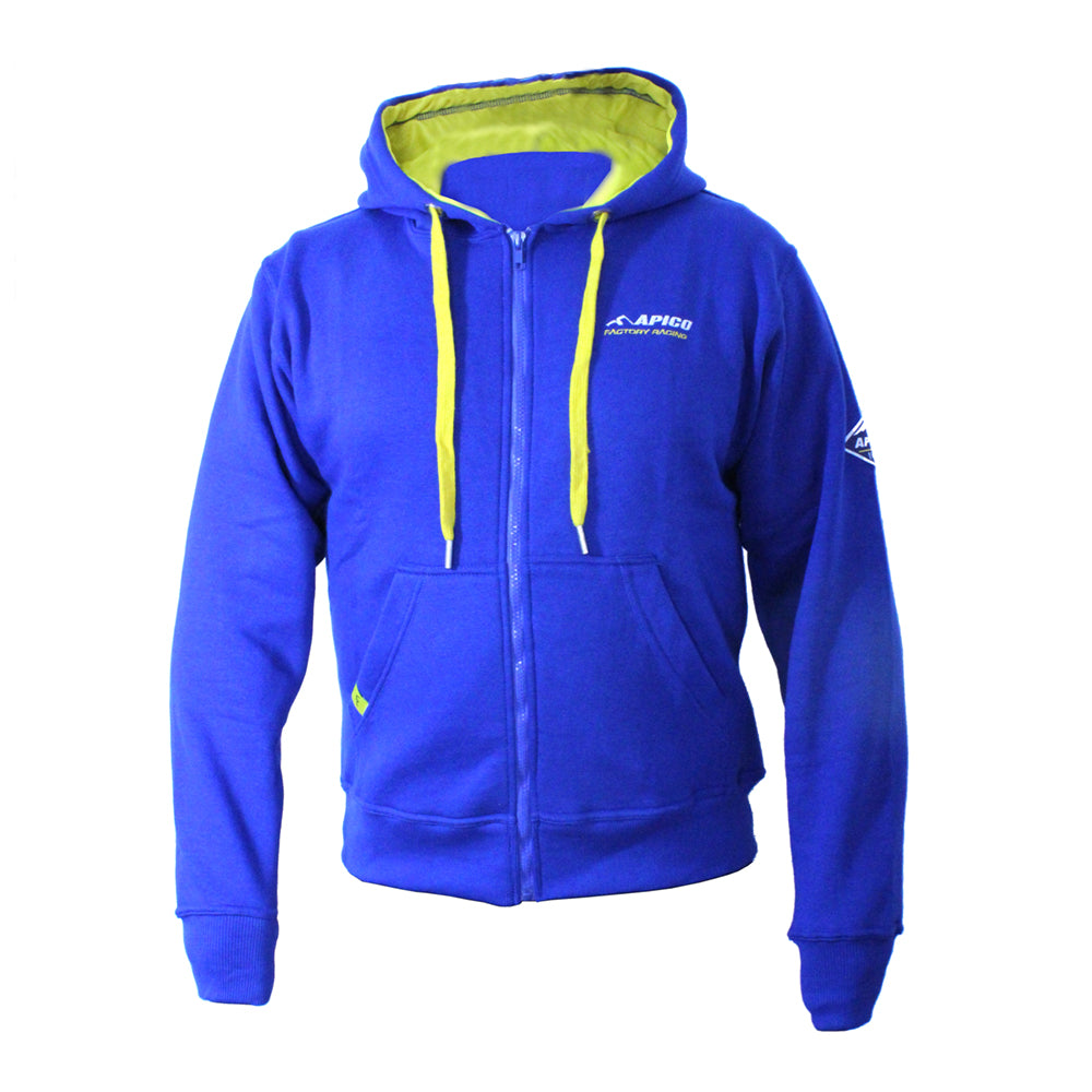 Apico Apico Zip Up Hoodie Blue/Yellow