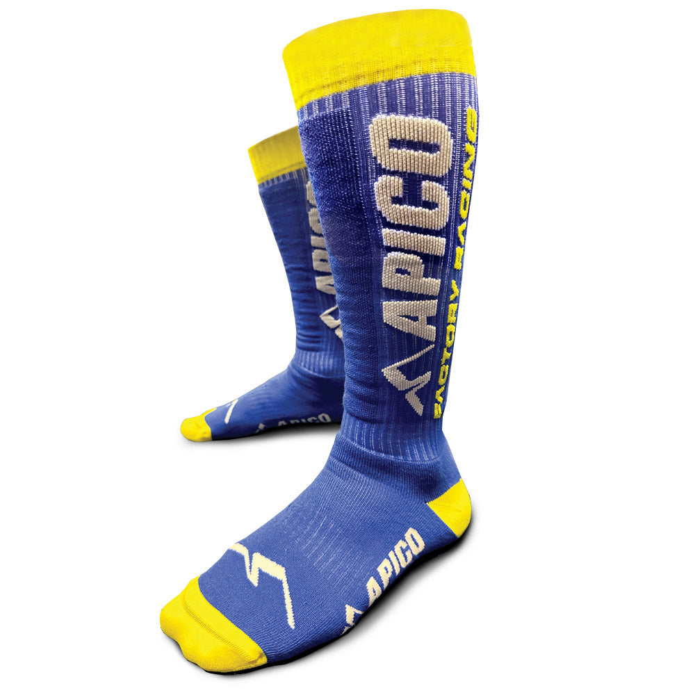 Apico Socks Team Edition Blue/Yellow/White, Medium