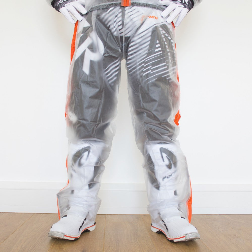 Apico Apico Clear Rain Pant Clear/Fluorescent Orange