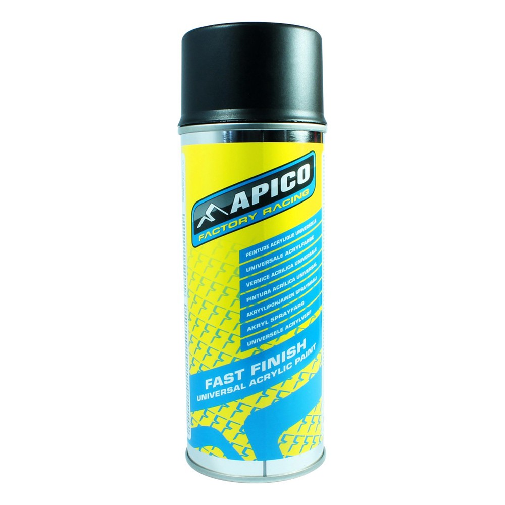 APICO FAST FINISH PAINT UNIVERSAL ACRYLIC BLACK MATT 400 ML