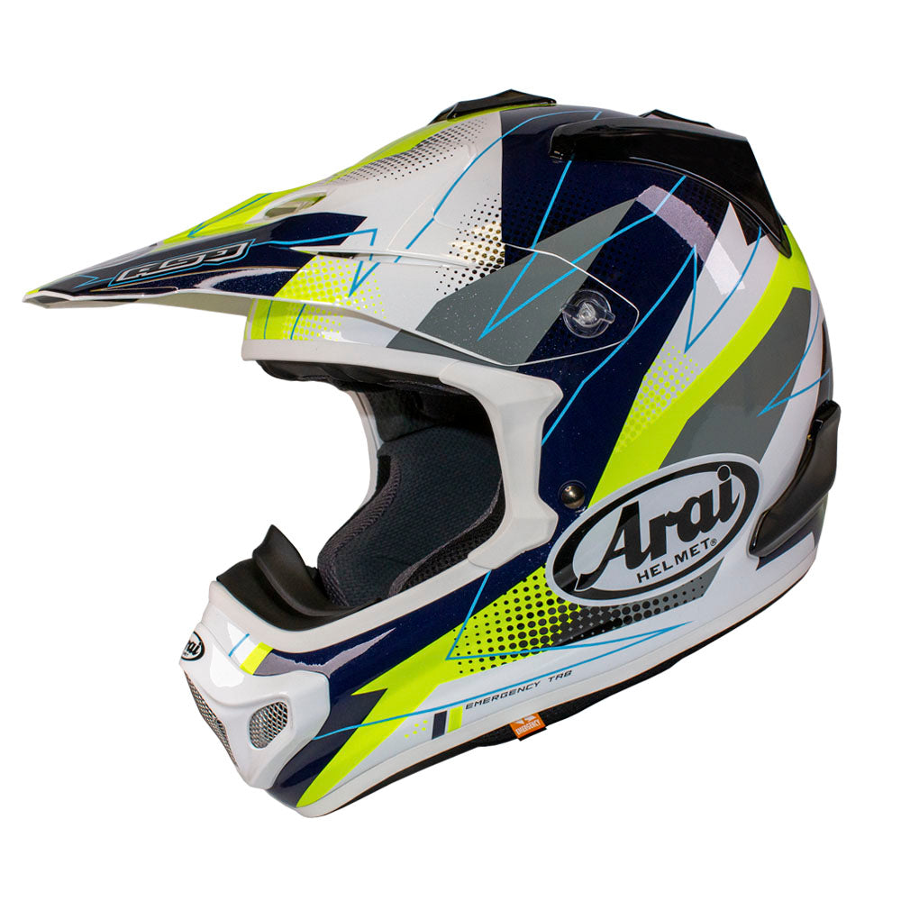 ARAI HELMET MX-V RESOLUTE FLO YELLOW    S