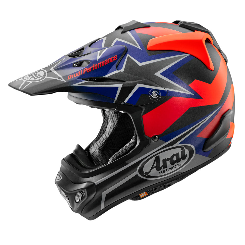 ARAI HELMET MX-V STARS AND STRIPES DARK  BLACK  S