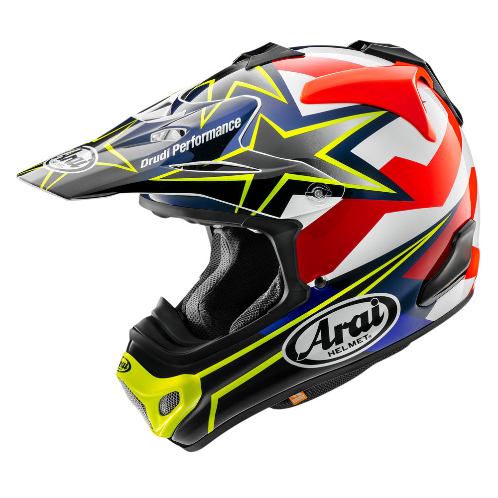 ARAI HELMET MX-V STARS AND STRIPES  YELLOW  S