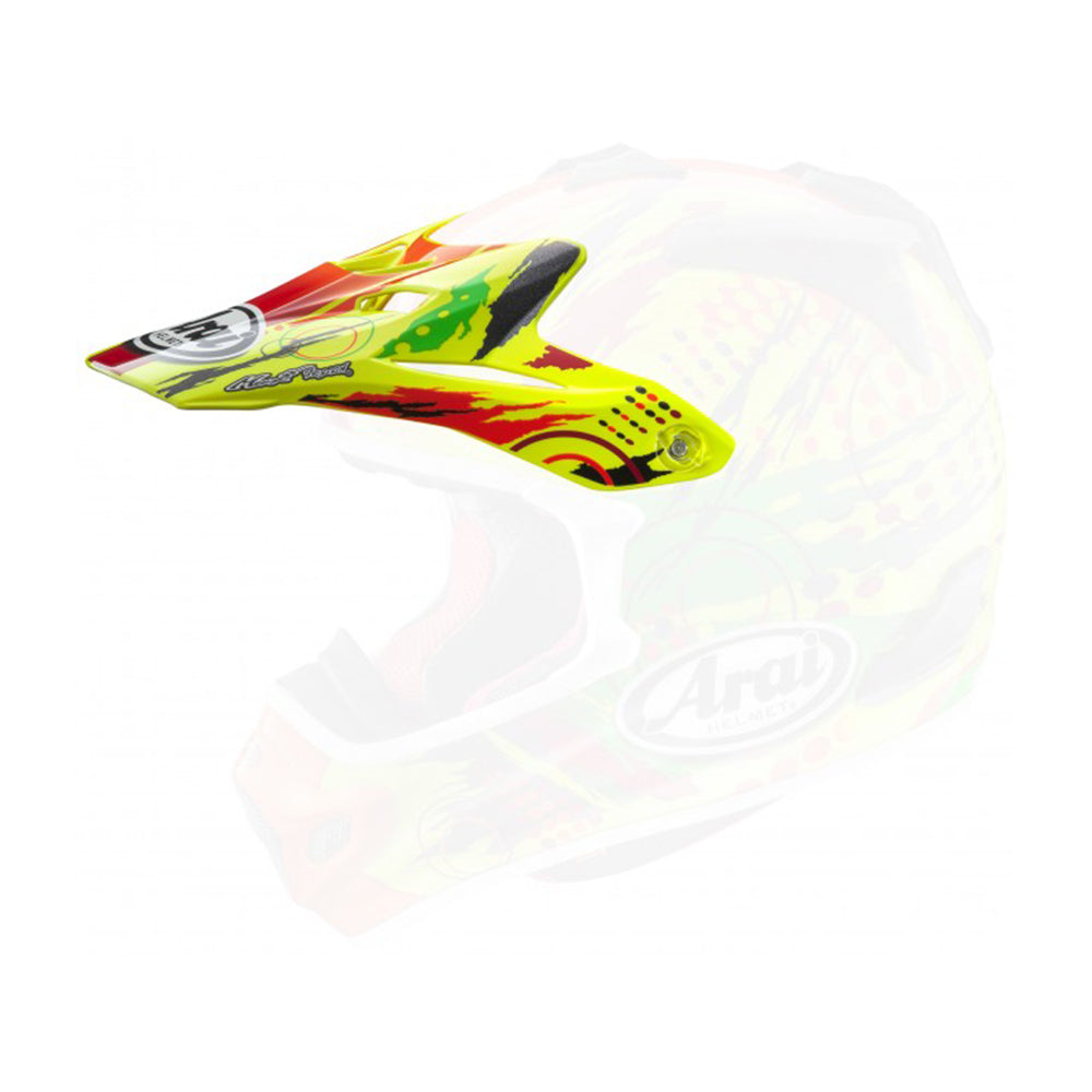 ARAI SPARE PEAK MX-V CRAZY YELLOW  YELLOW