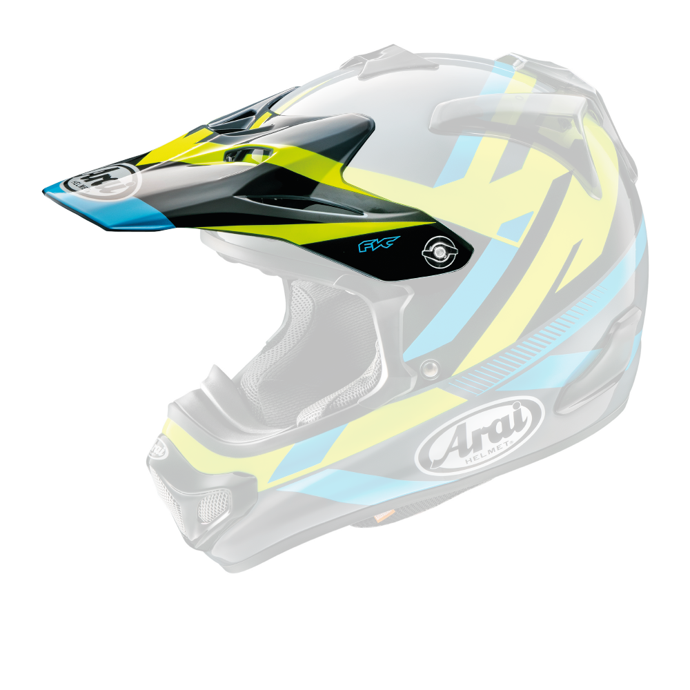 ARAI SPARE PEAK MX-V MACHINE  BLACK