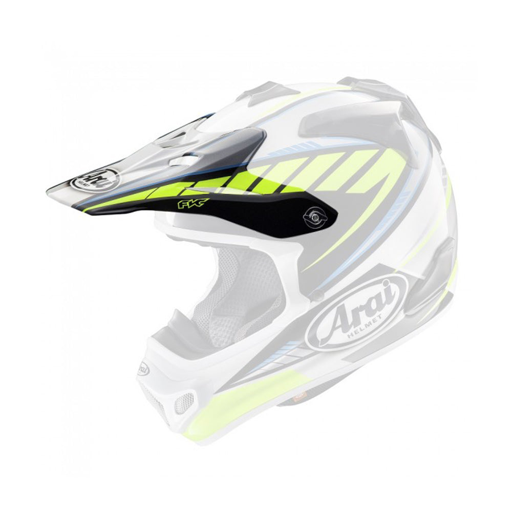 ARAI SPARE PEAK MX-V RUMBLE YELLOW  YELLOW