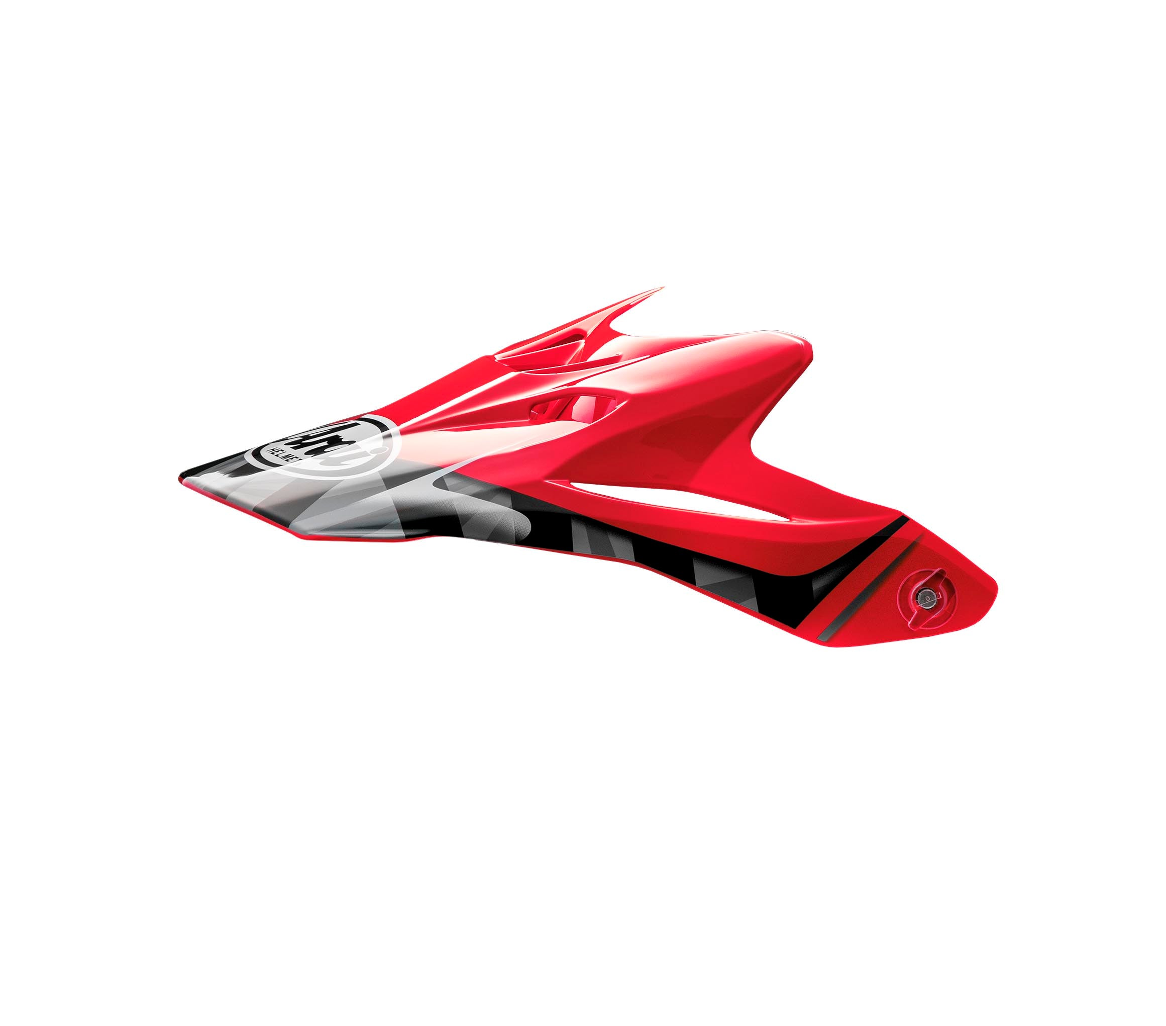 ARAI SPARE PEAK MX-V SCOOP RED  RED