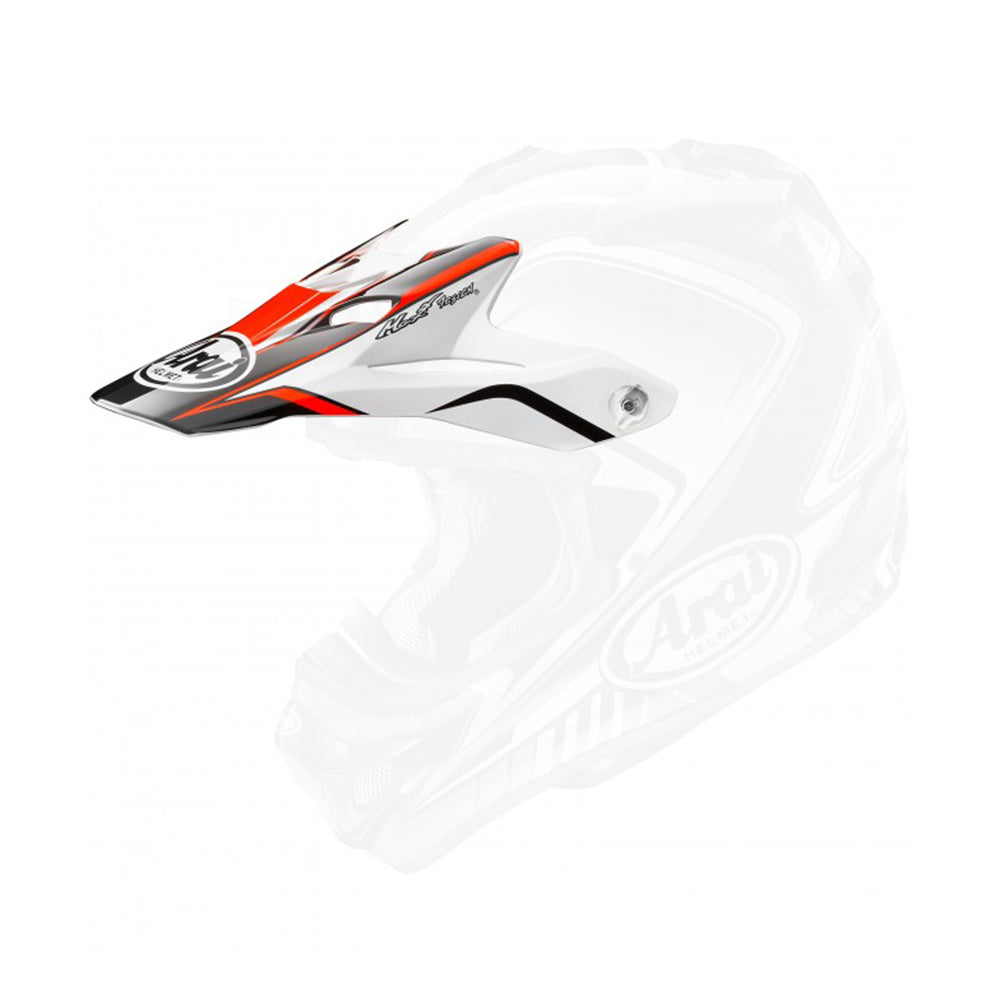 ARAI SPARE PEAK MX-V SPEEDY RED  RED
