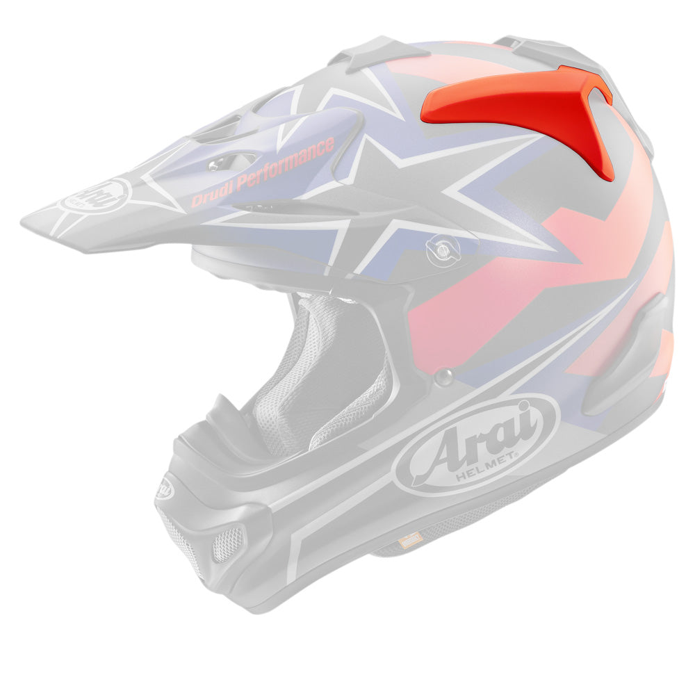 ARAI SPARE CENTRE SIDE VENT MX-V STARS & STRIPES DARK (1 PAIR)  RED