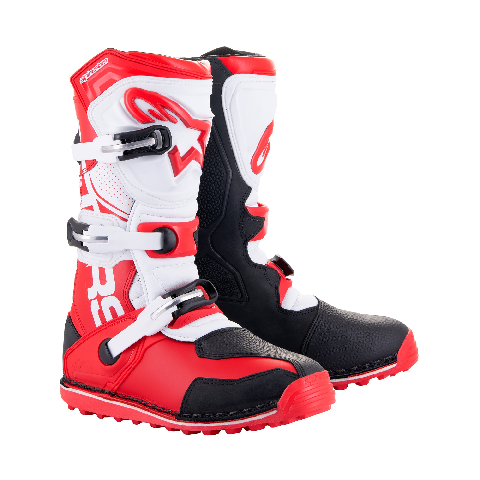 Alpinestars Tech T - Bright Red Black White Boots