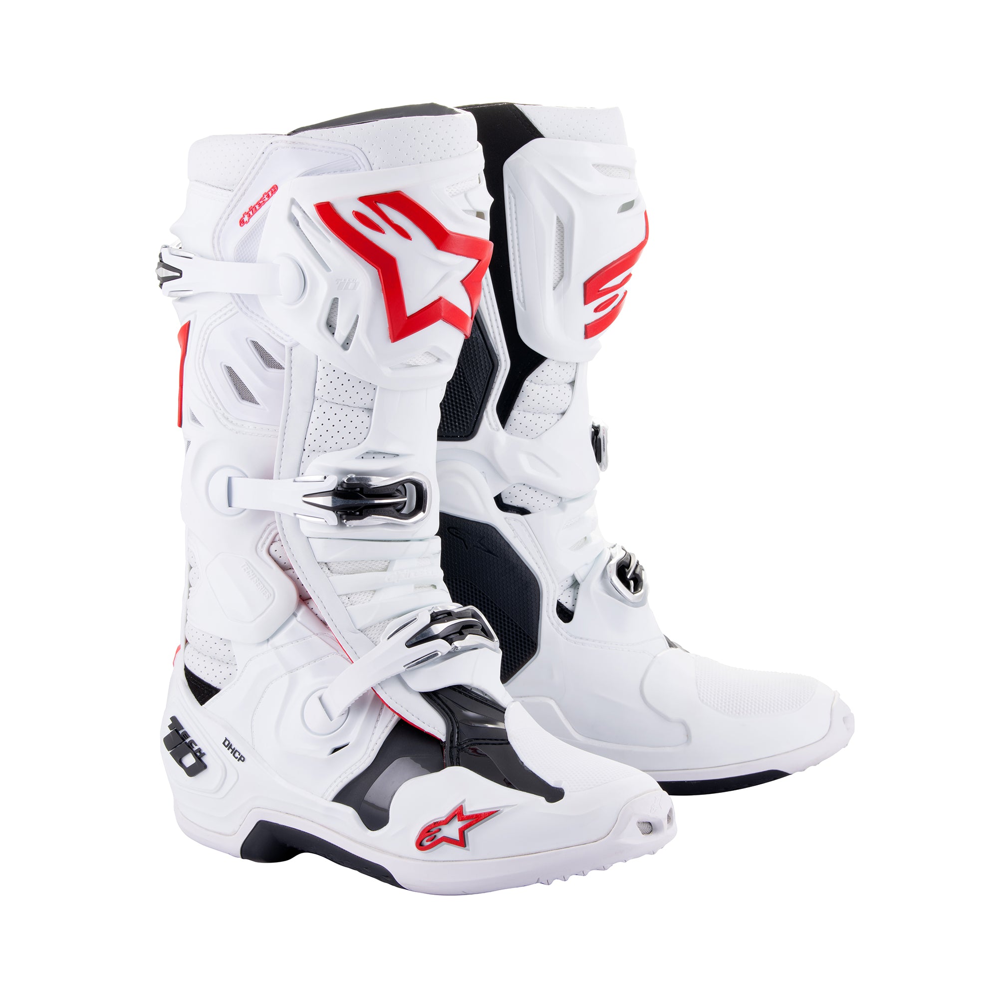 Alpinestars Tech 10 Supervented - White Bright Red Boots