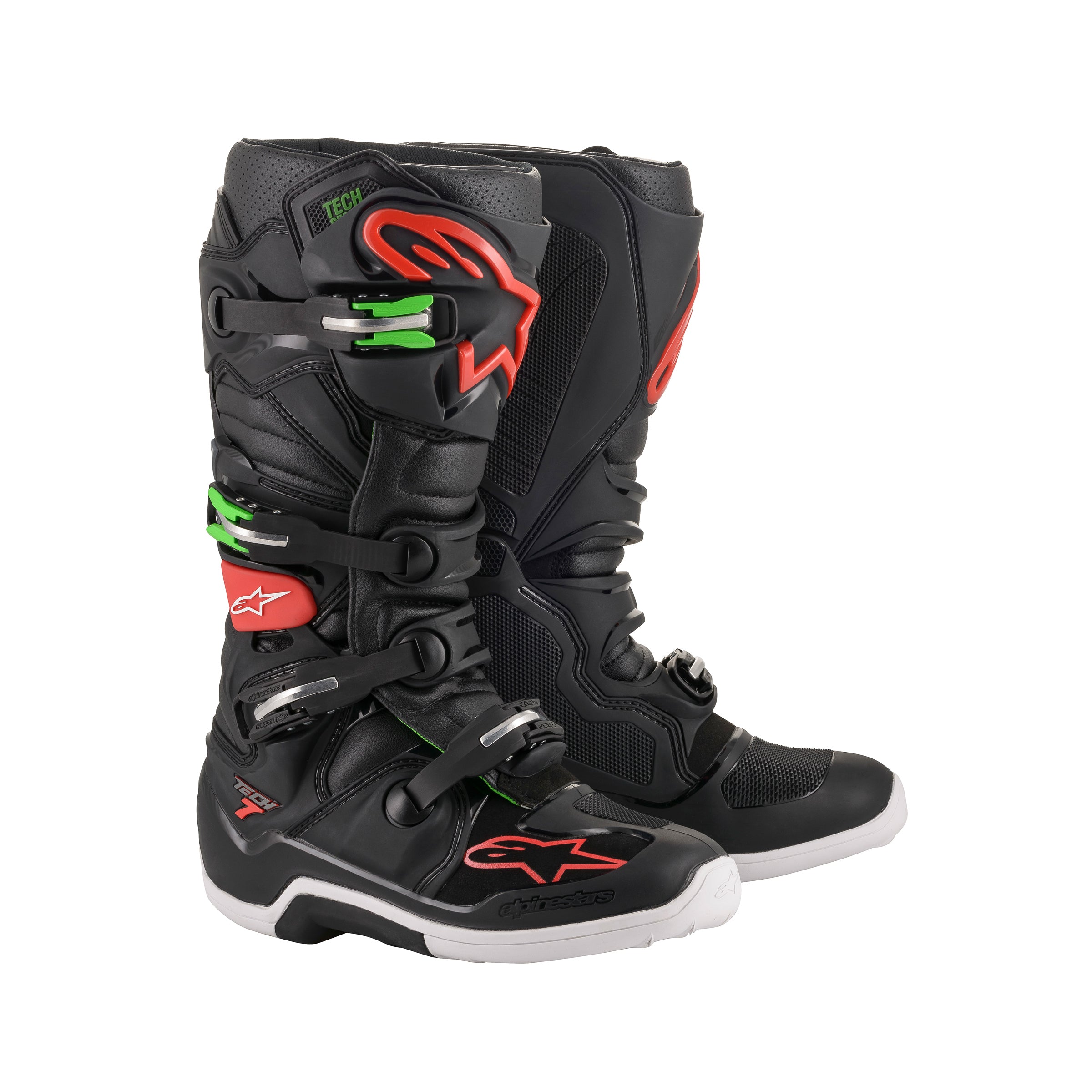 Alpinestars Tech 7 - Black Red Green - US 10 UK 9