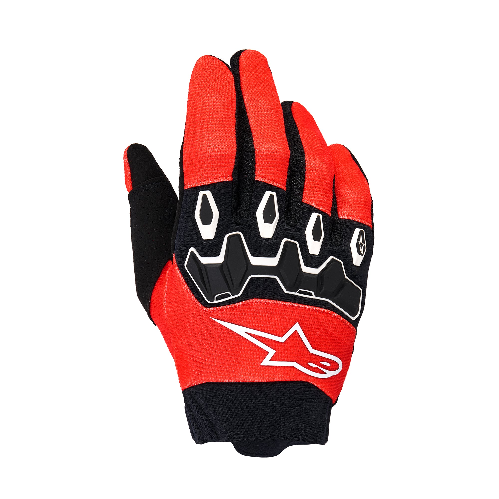 Alpinestars Youth & Kids Full Bore V2 Gloves - Bright Red Black