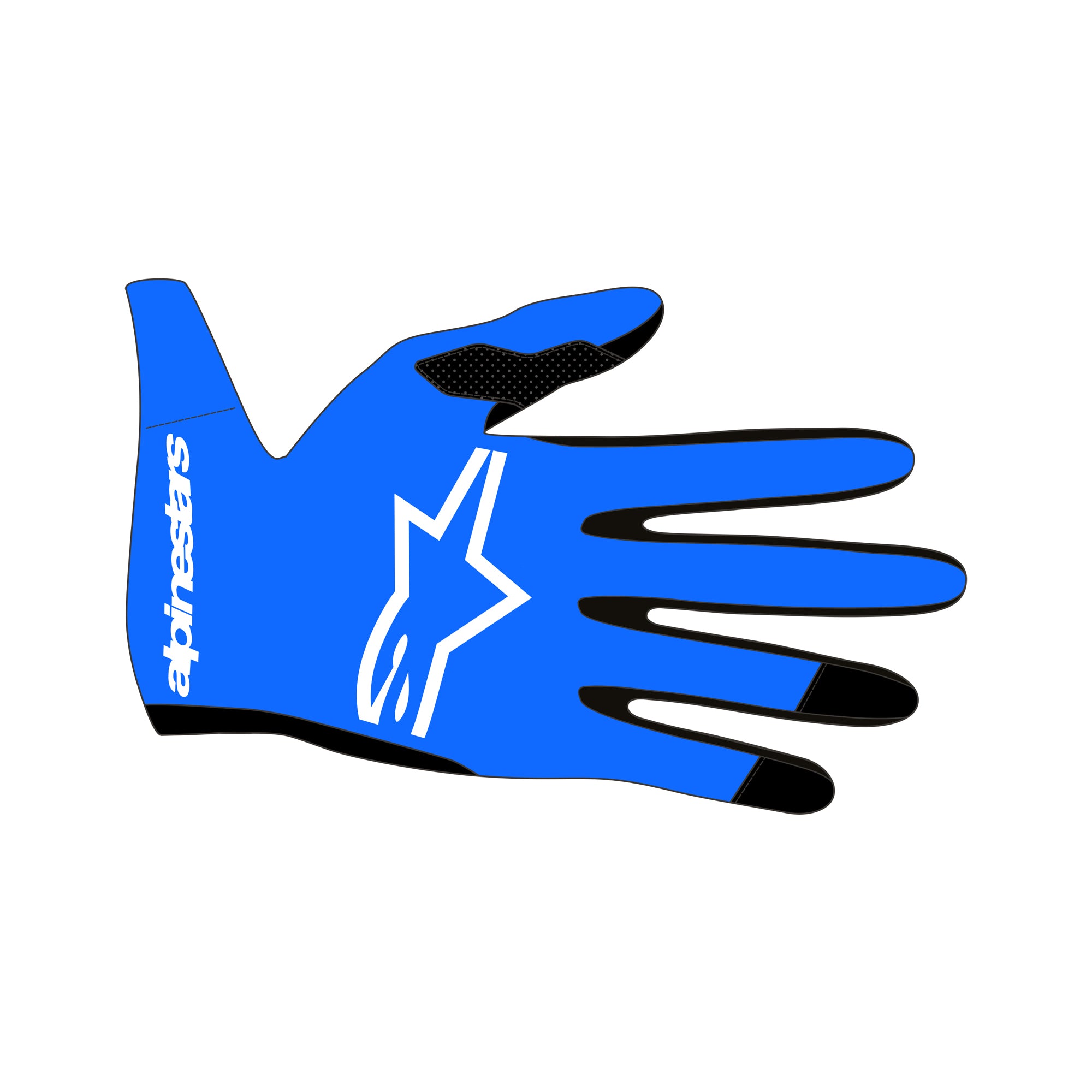 Alpinestars Youth Radar Gloves - UCLA Blue White