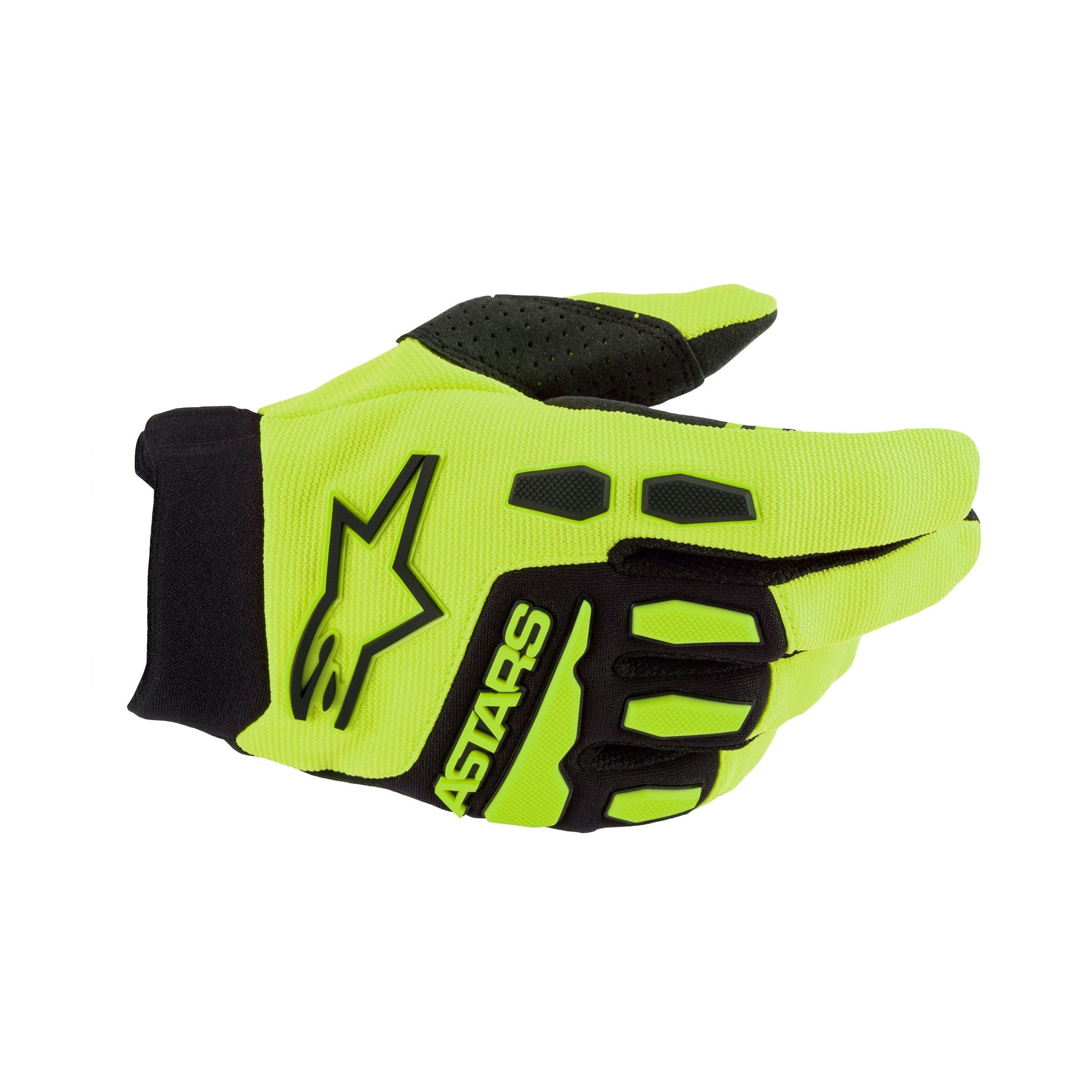 Alpinestars Youth & Kids Full Bore Gloves - Yellow Fluo Black - 3XS