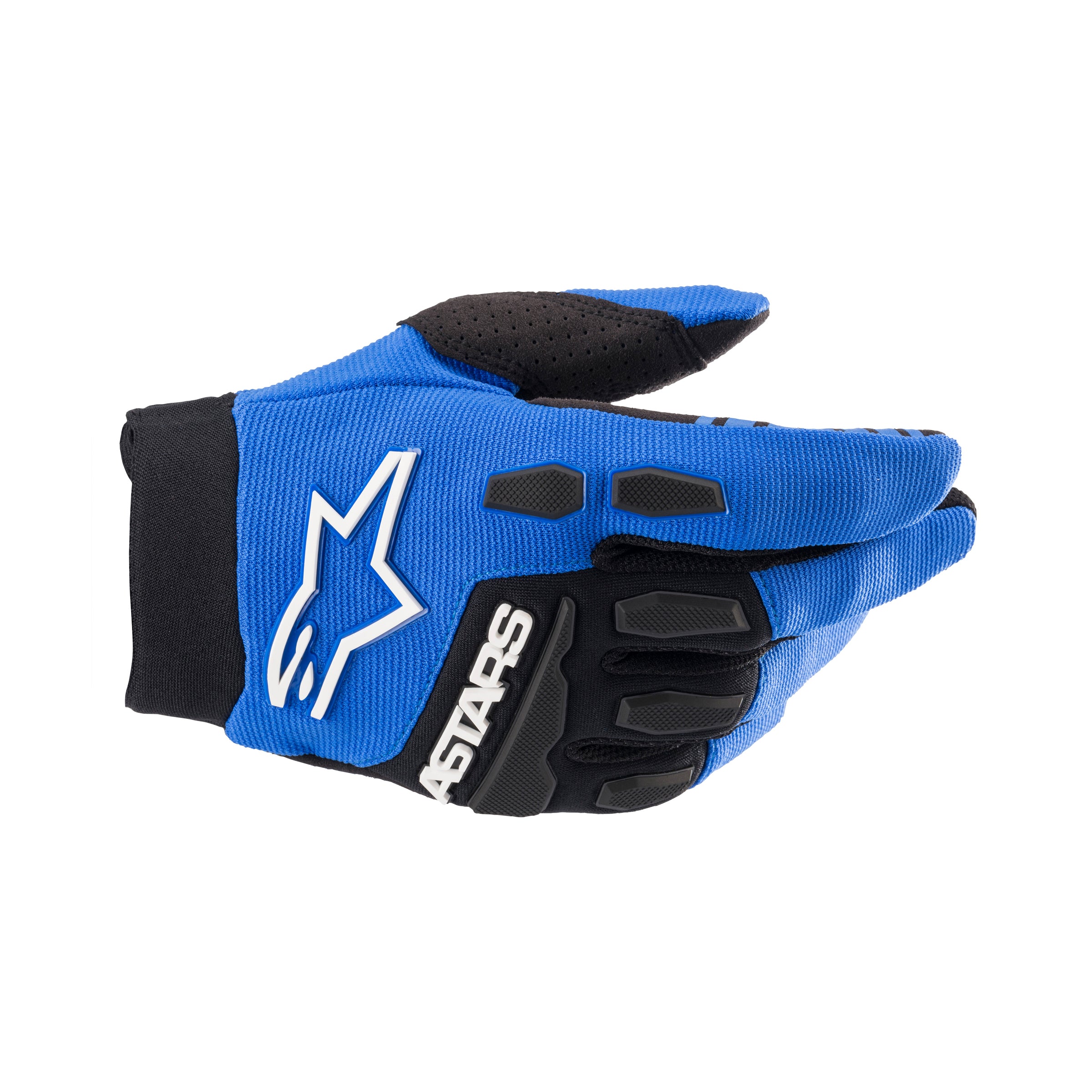 Youth & Kids Full Bore Gloves - Blue Black