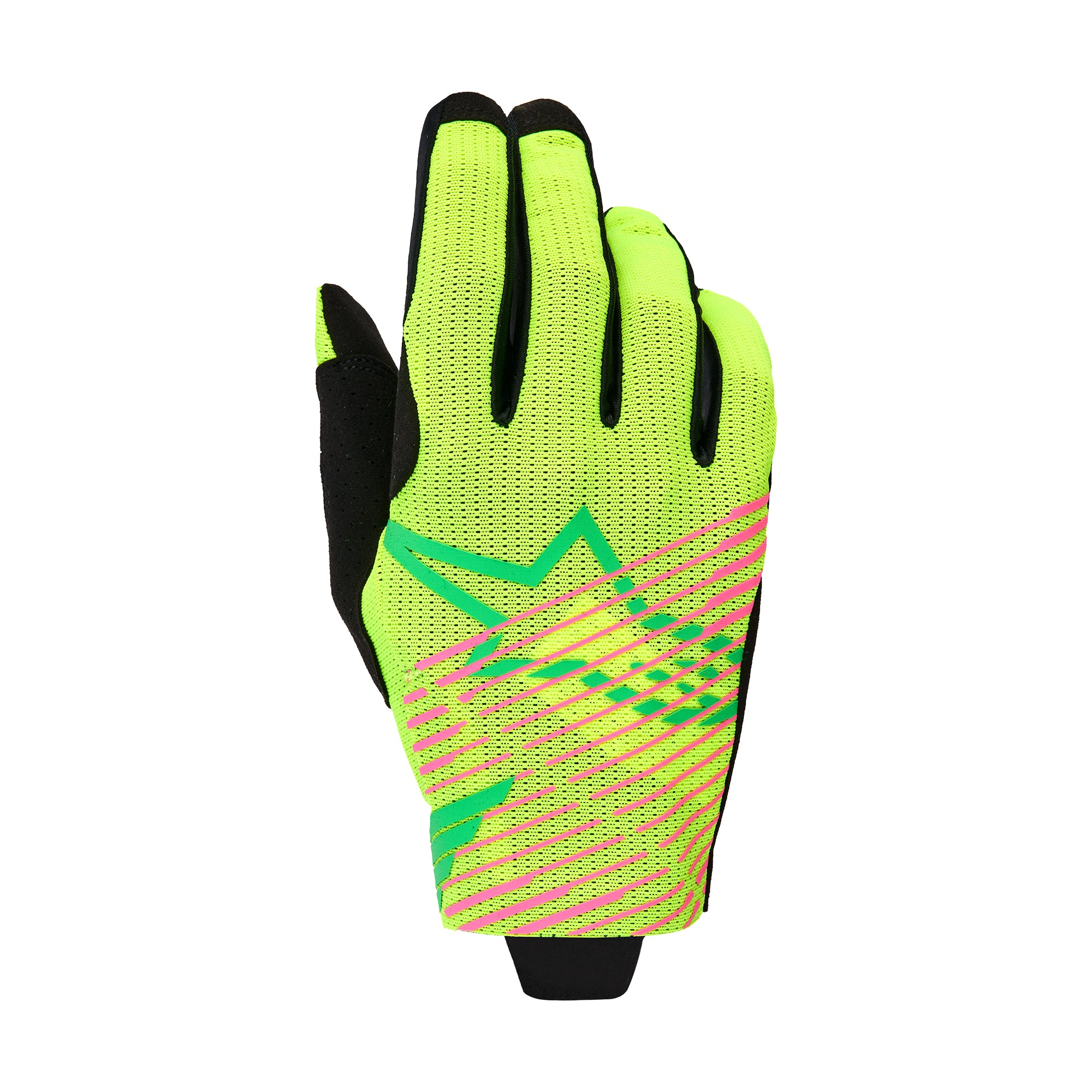 Alpinestars Radar Pro Gloves - Green Yellow Fluo Pink Fluo