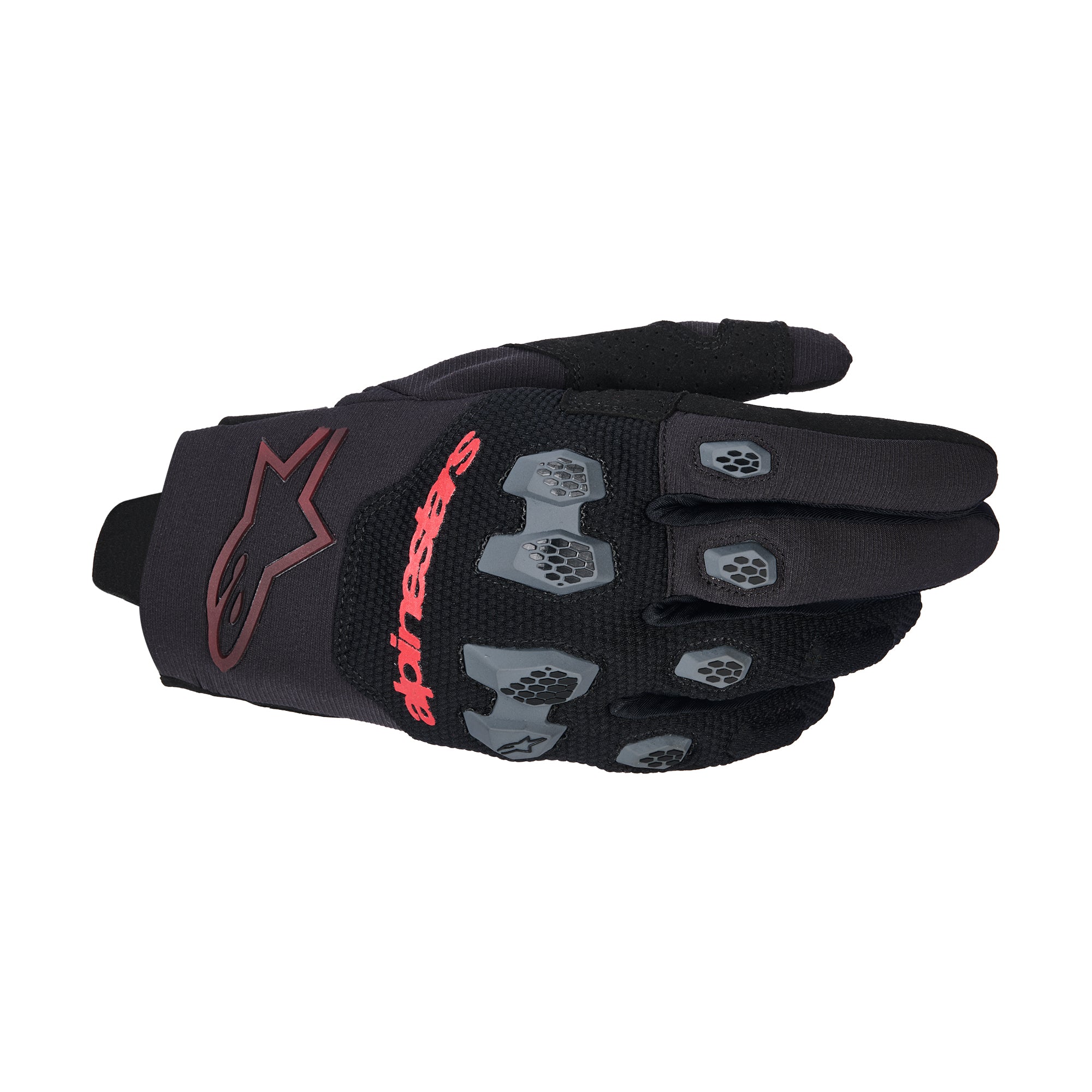 Alpinestars Pro-Dura Gloves - Black Bright Red