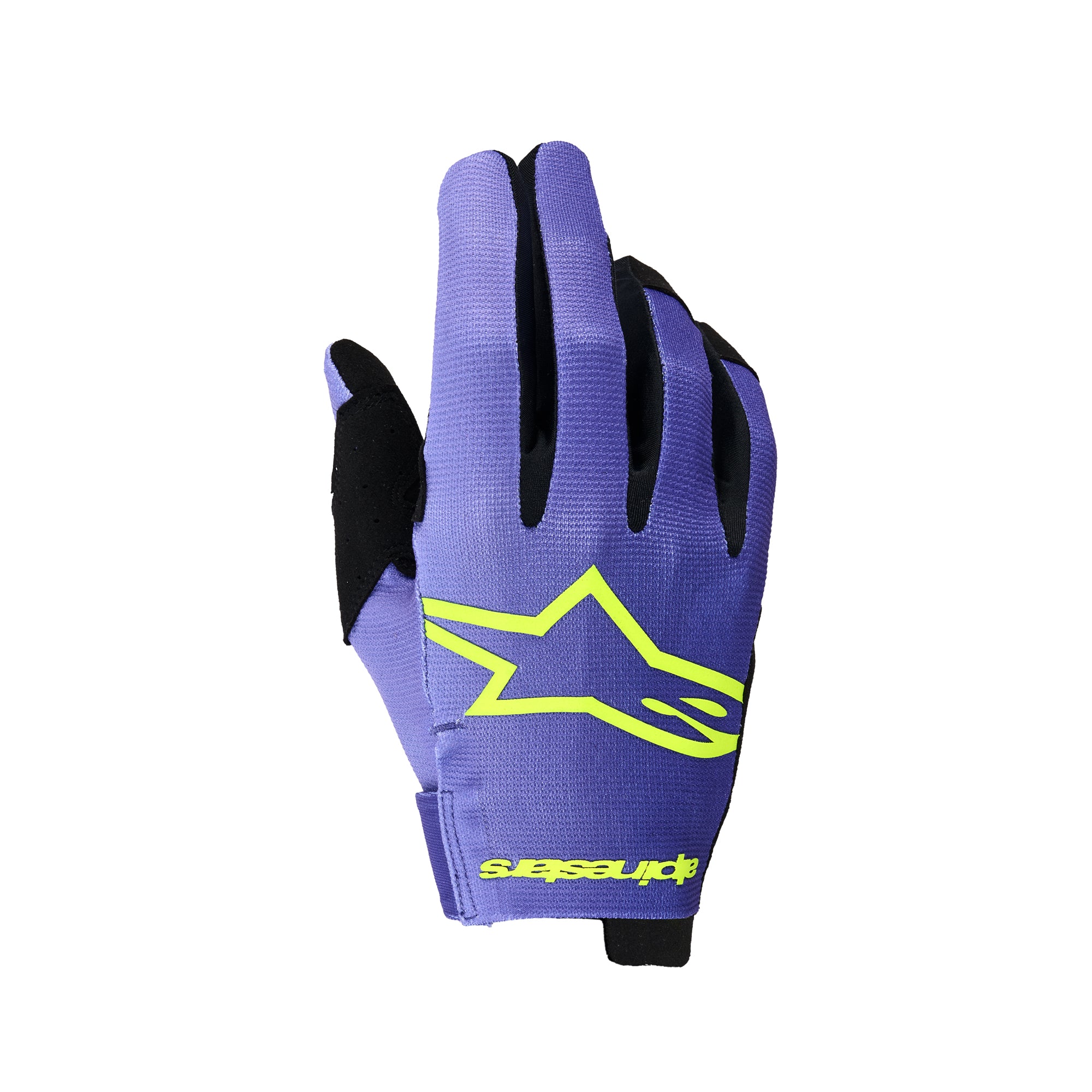 Alpinestars Radar Gloves - Purple Yellow Fluo